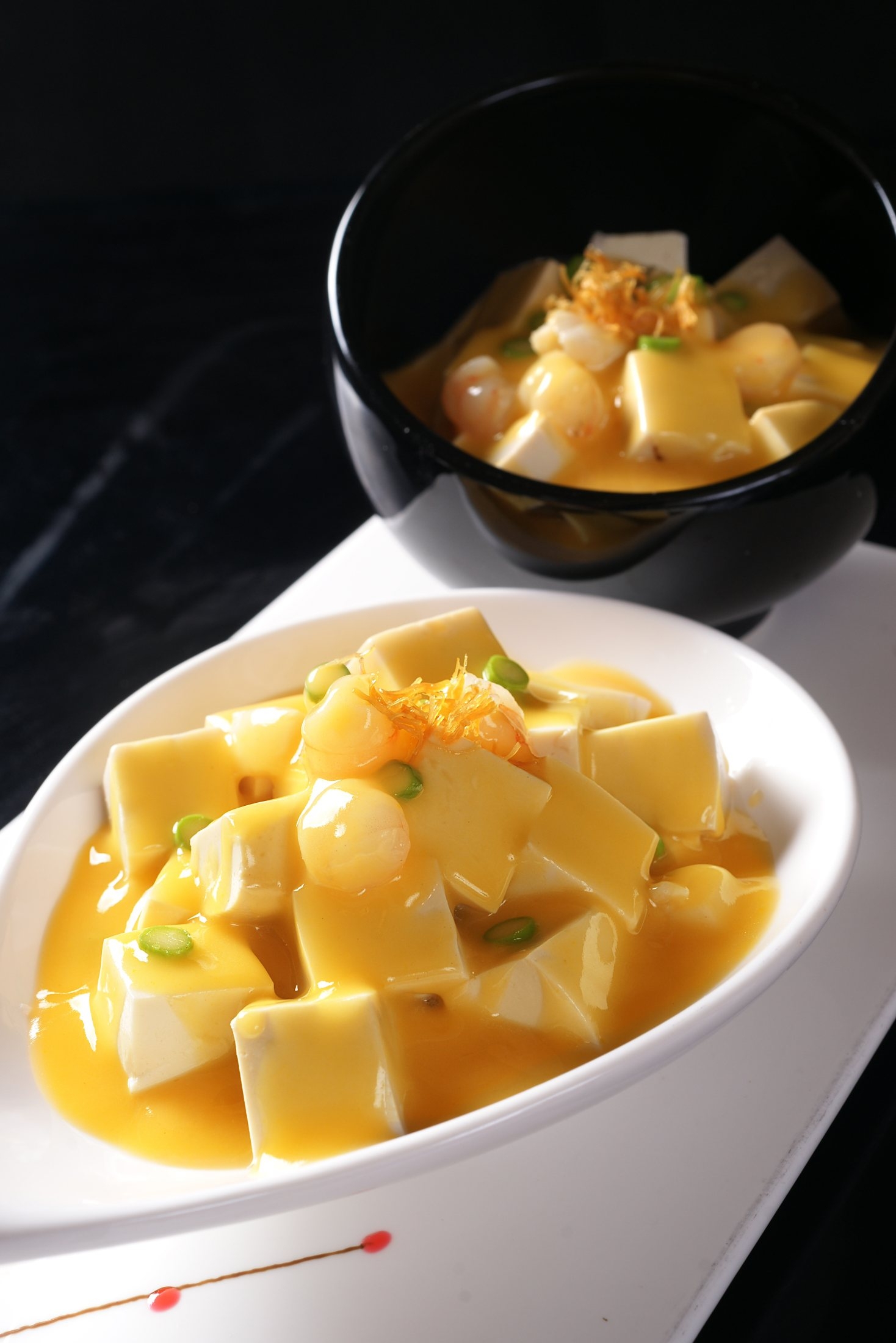 餐饮美食川菜蟹黄烩山水豆腐高清图片938