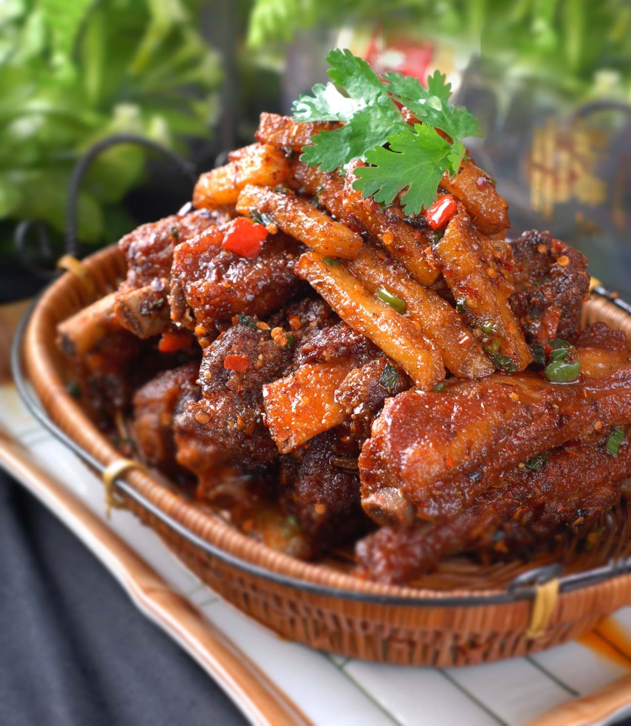 餐饮美食手抓排骨高清图片