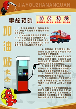 加油站安全海报事故预防