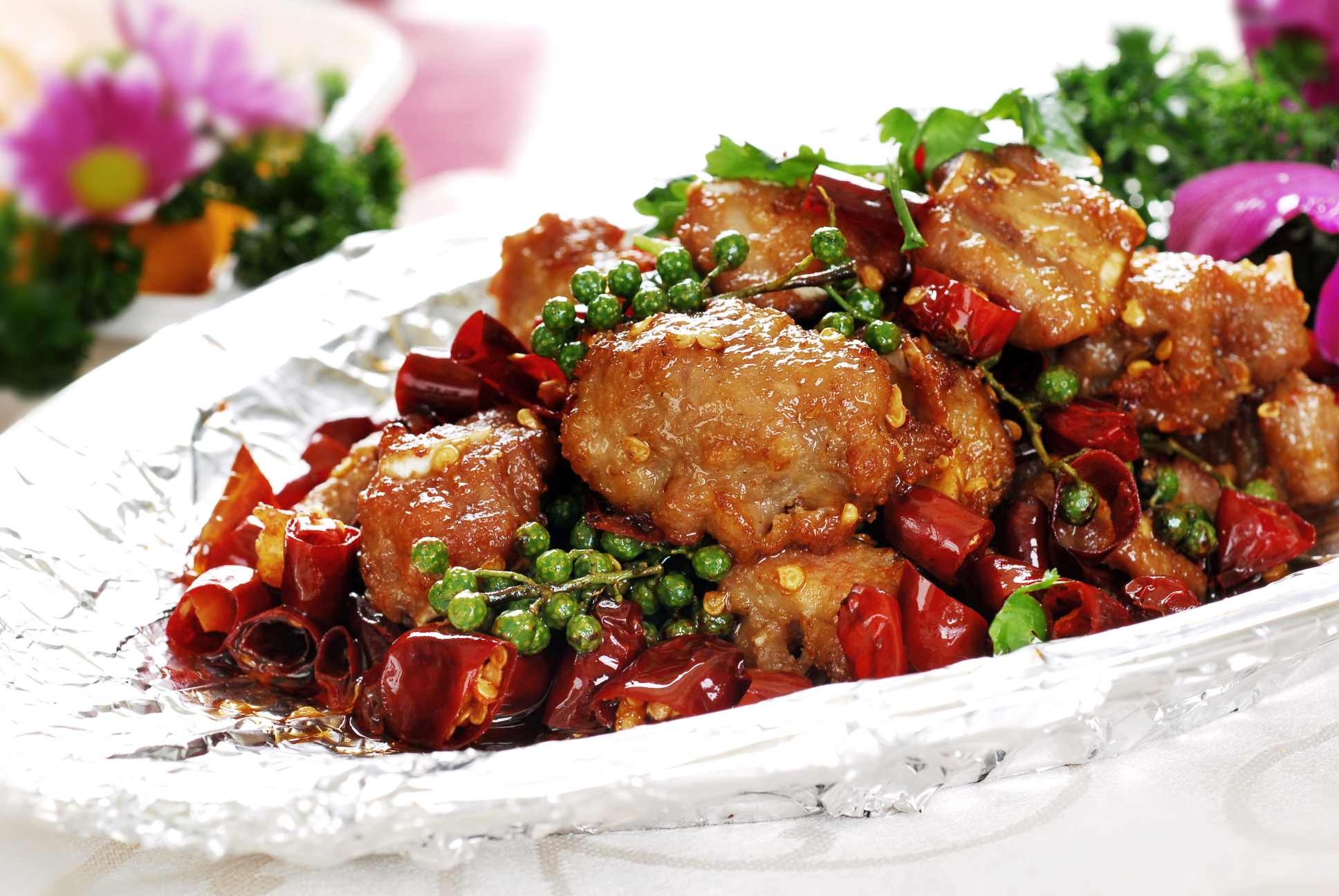 餐饮美食川菜蒜香辣子骨高清图片815