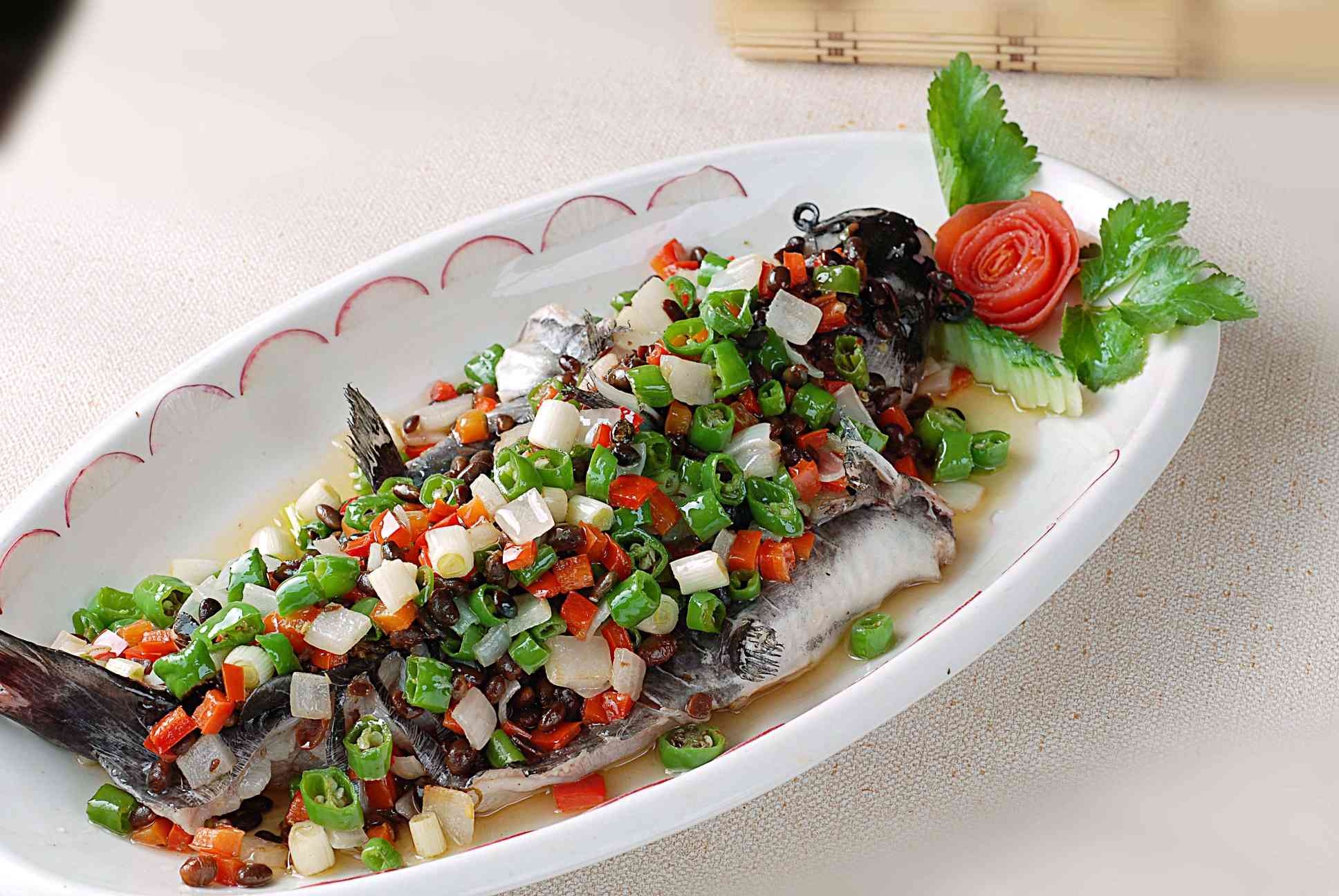 餐饮美食鼓椒黔鱼宣传图片灯箱