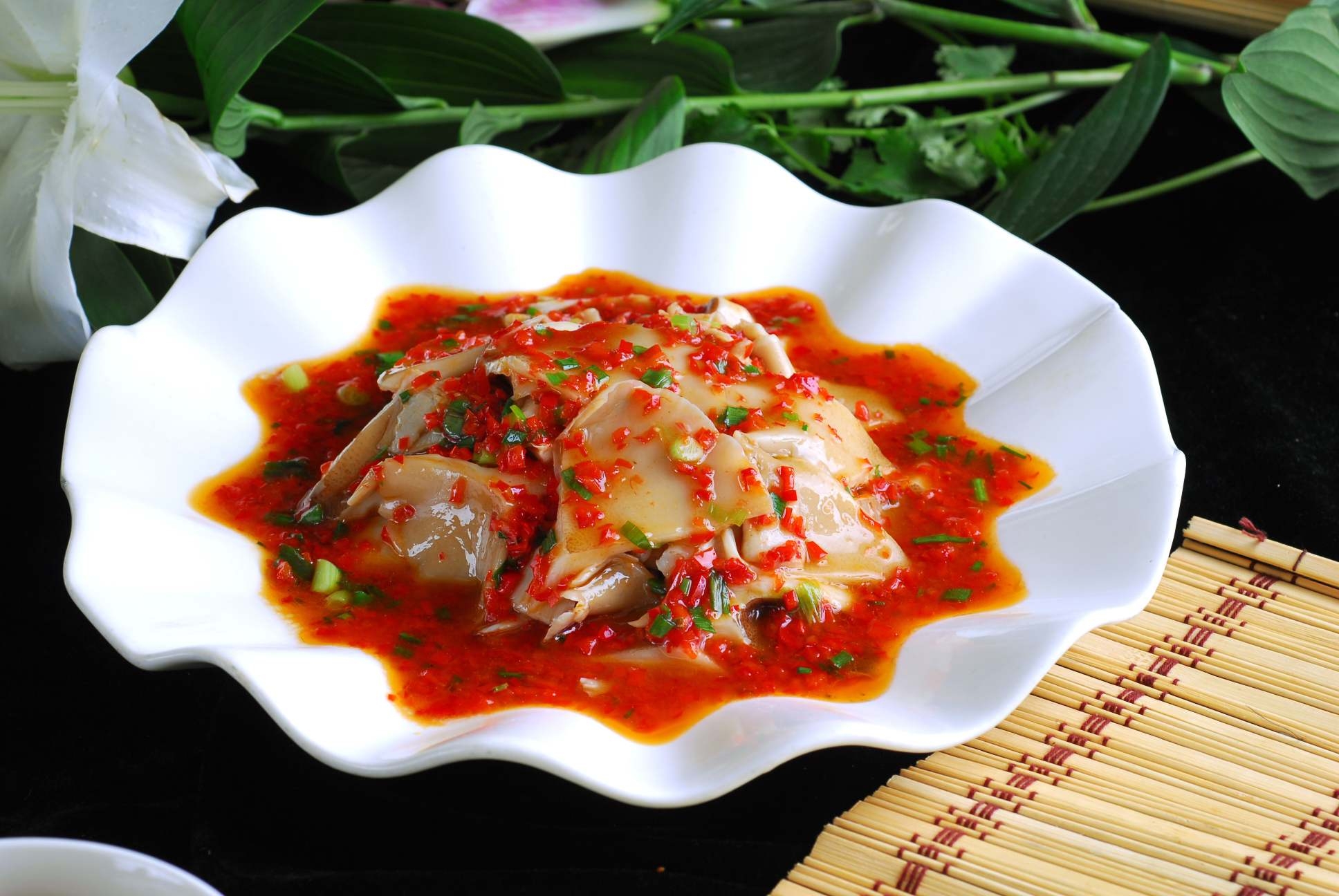 高清图片餐饮美食川菜剁椒野菌高清图片