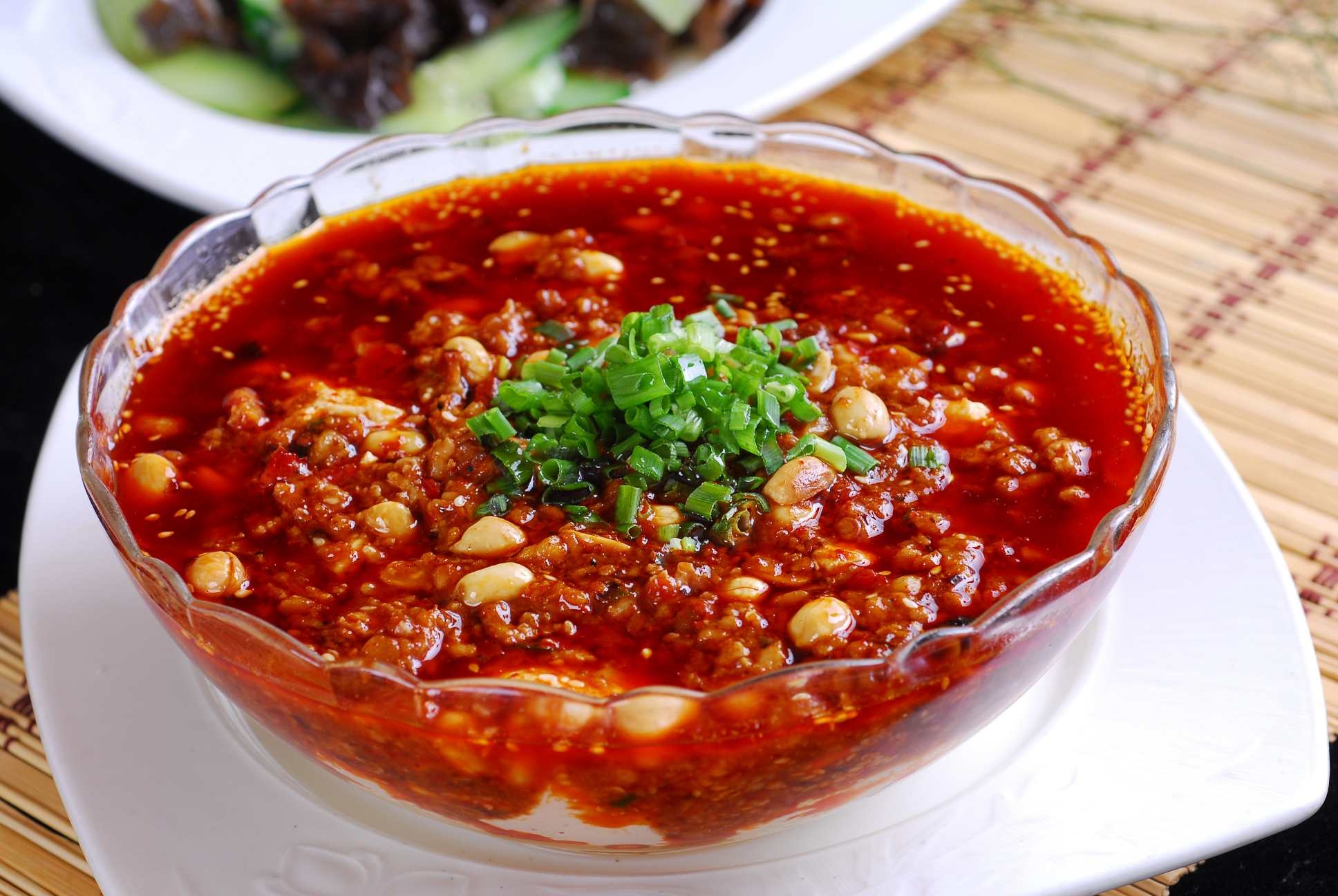 餐饮美食川菜泉水豆花高清图片