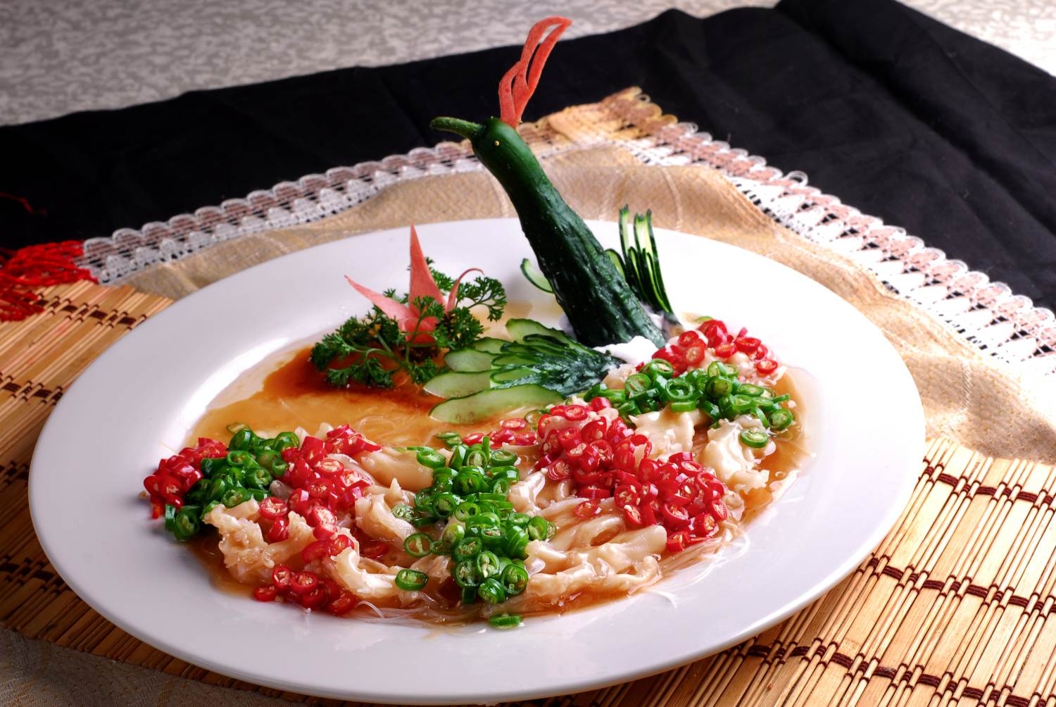 高清图片餐饮美食川菜孔雀鸭掌高清图片