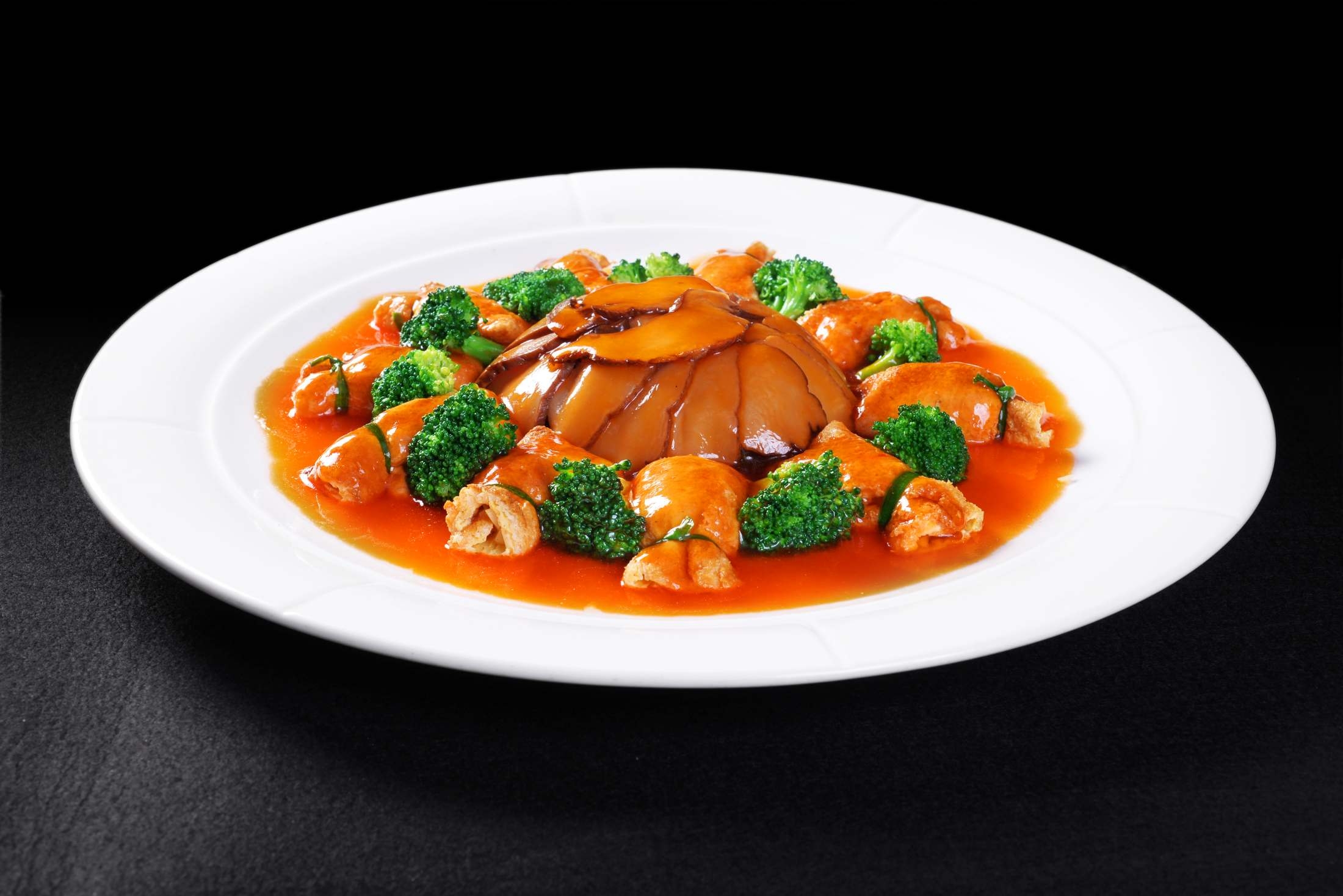 高清图片餐饮美食川菜口袋豆腐扒白灵菇高清图片397