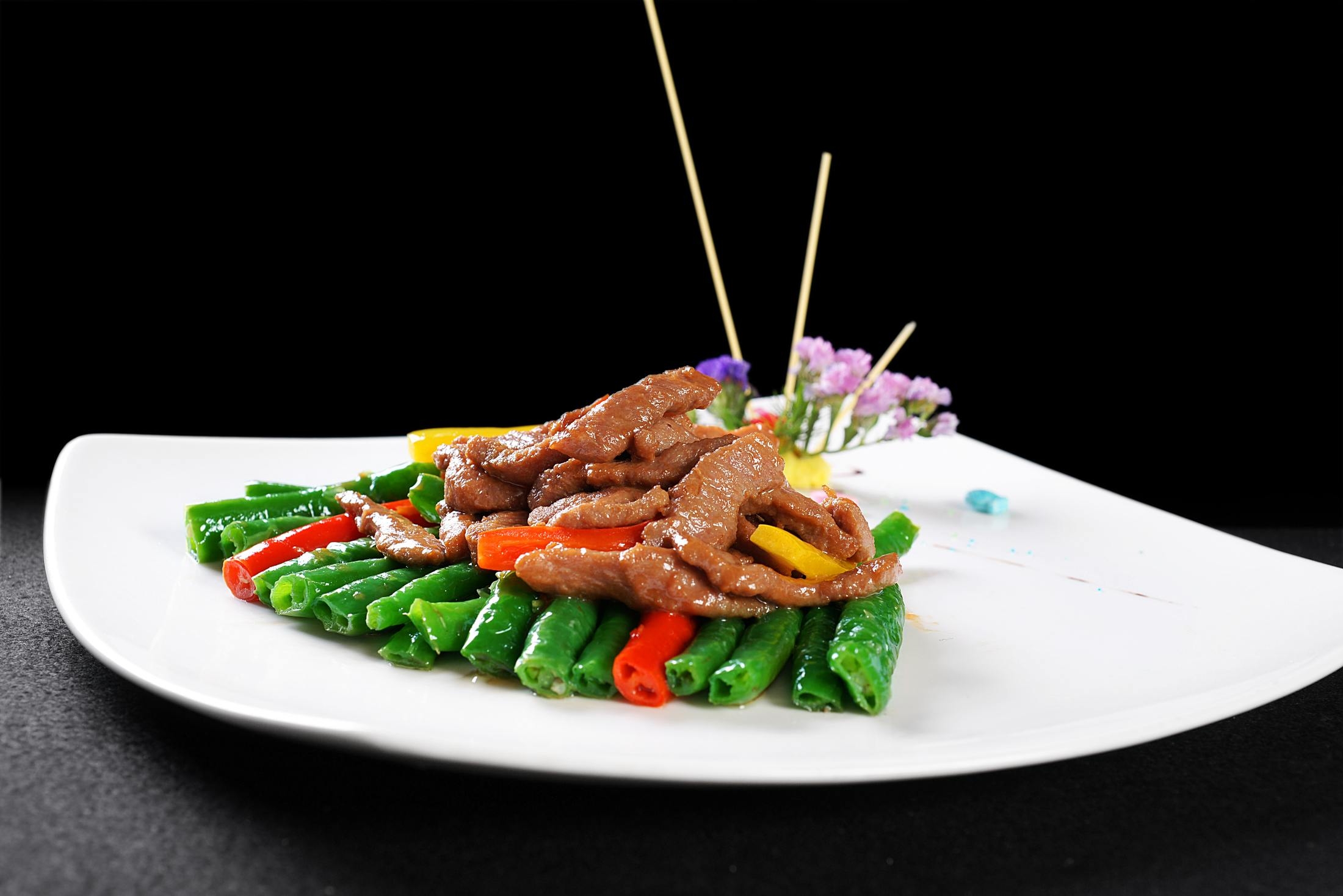 高清图片餐饮美食川菜虎皮尖椒牛柳高清图片233