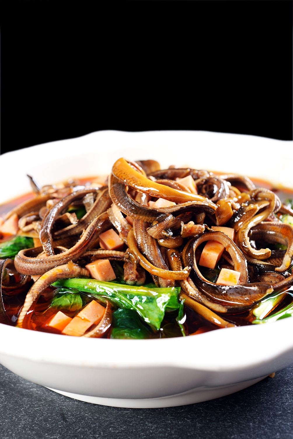 餐饮美食镜湖鳝丝宣传图片灯箱