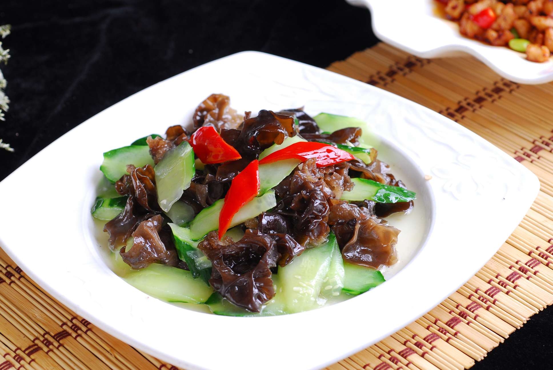 餐饮美食川菜青瓜木耳高清图片611