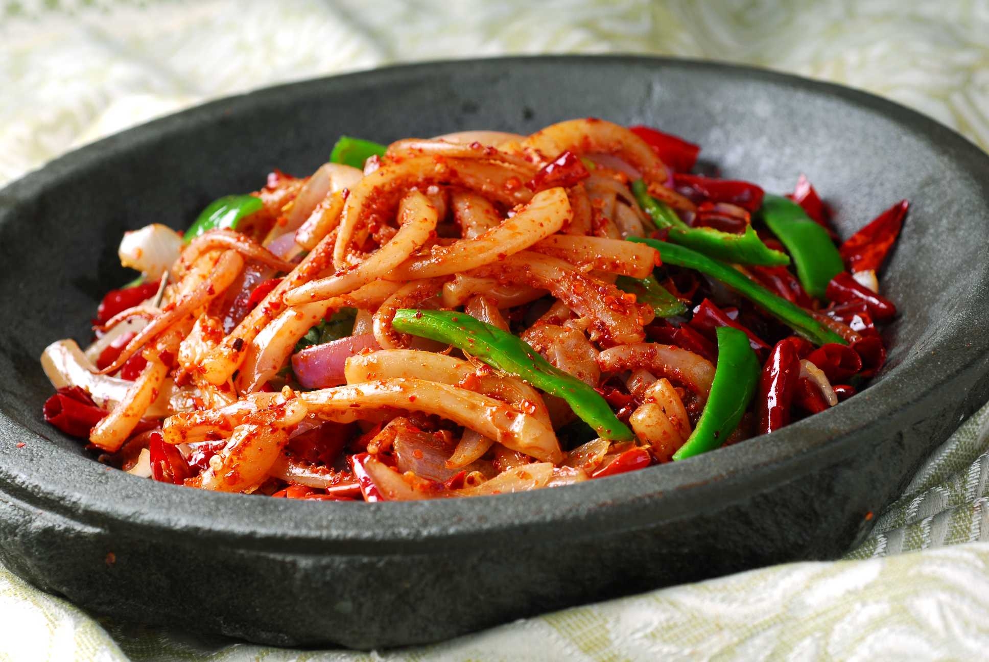 餐饮美食石鼎鱿鱼须宣传图片灯箱