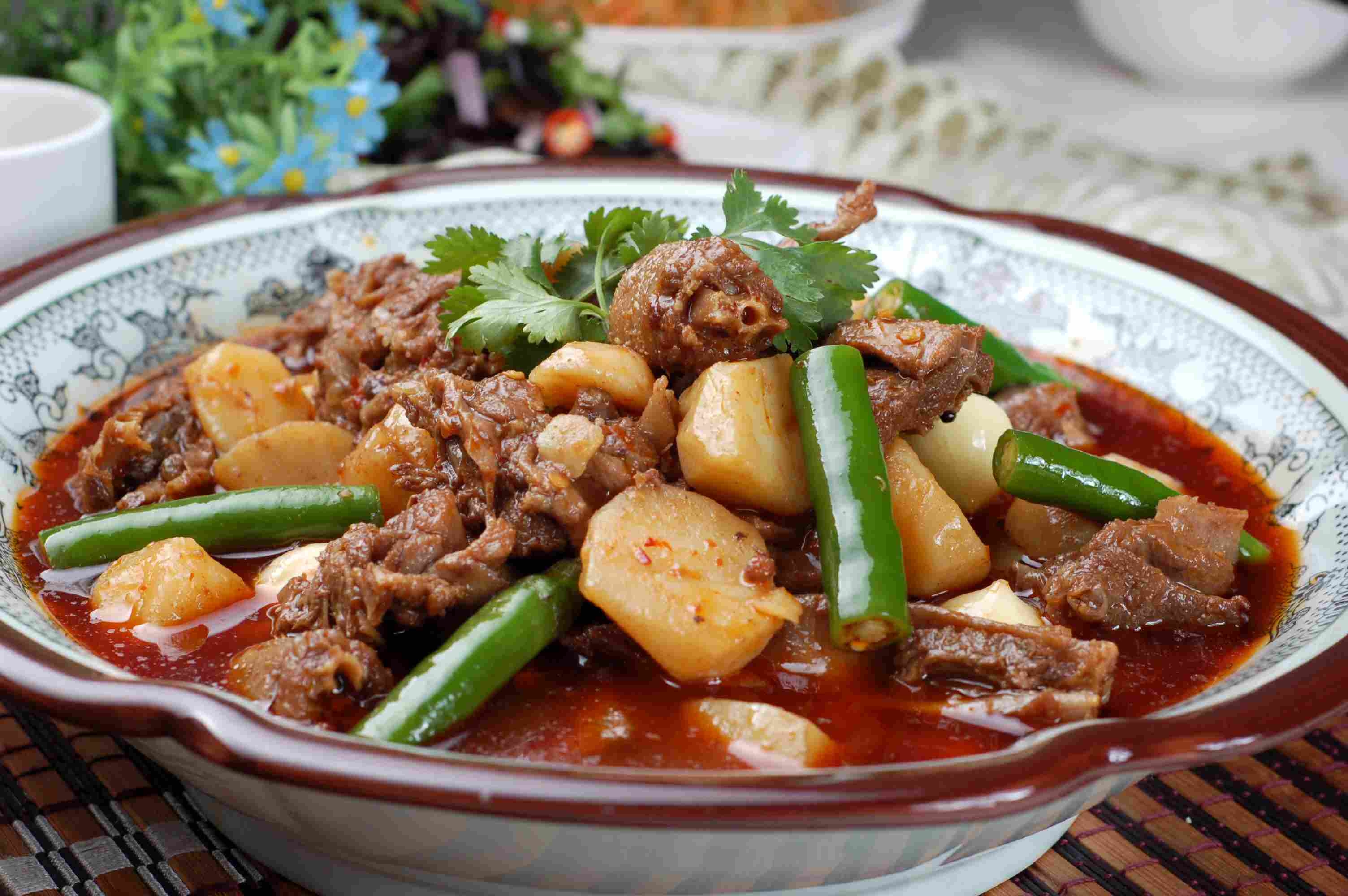 餐饮美食川菜农家老烧鹅副本高清图片