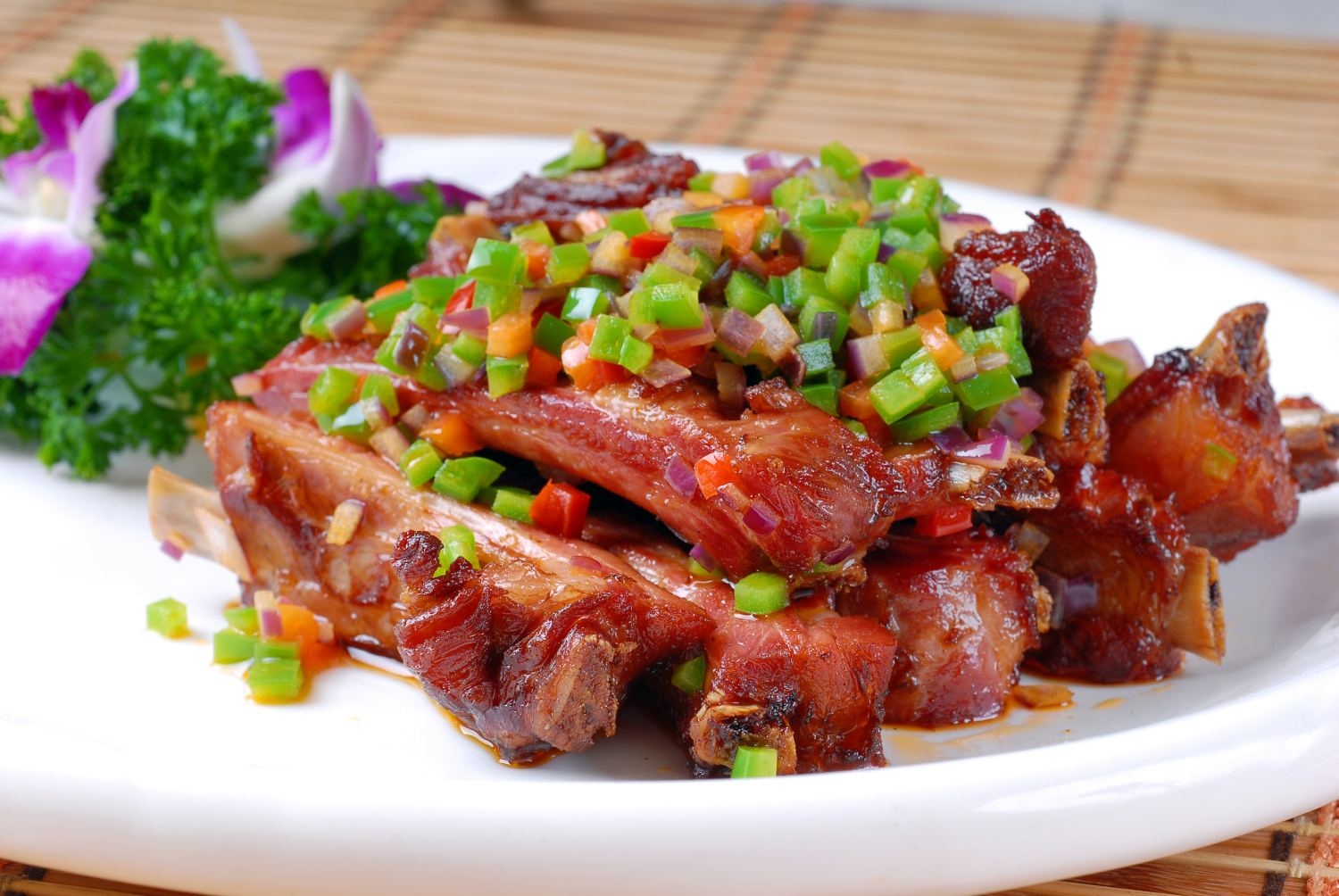 高清图片餐饮美食川菜鸿运排骨高清图片