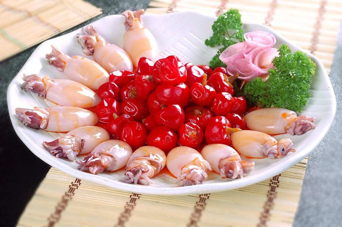 高清图片餐饮美食川菜红运墨鱼仔高清图片