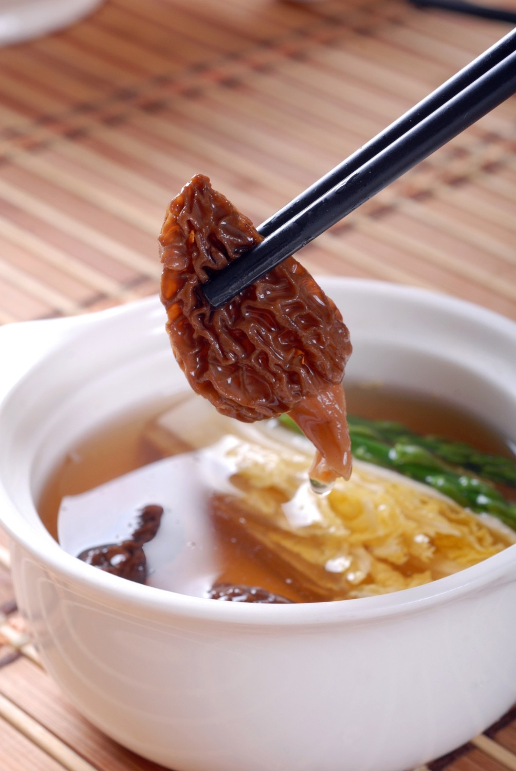 餐饮美食靓汤羊肚菌宣传图片灯箱