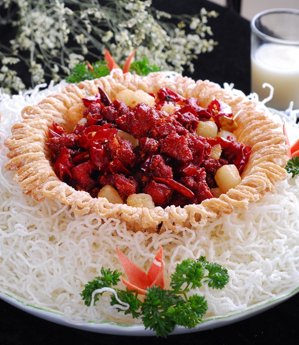 高清图片餐饮美食川菜鸟巢掌中宝高清图片