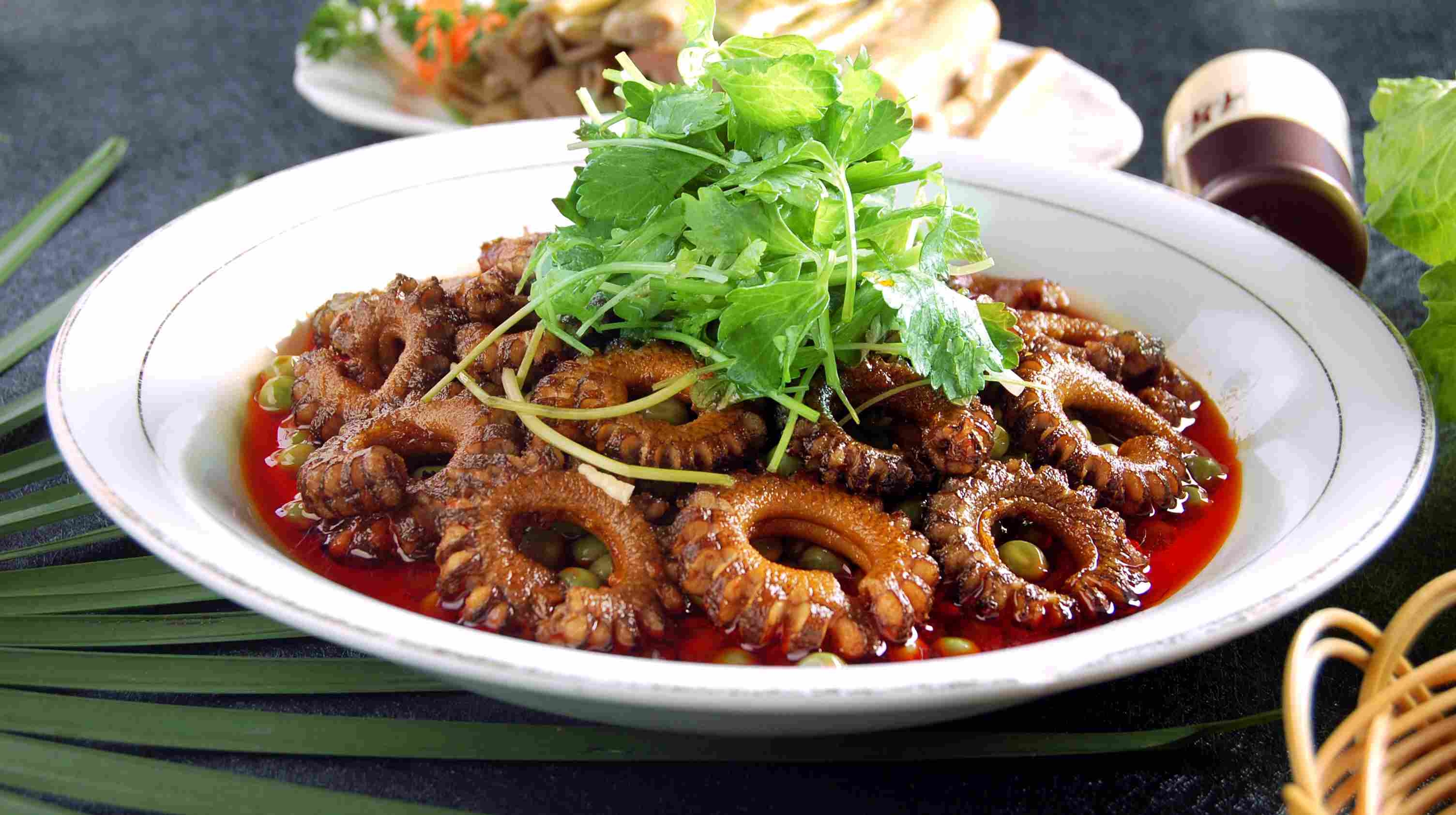 餐饮美食青元烧鳝段宣传图片灯箱