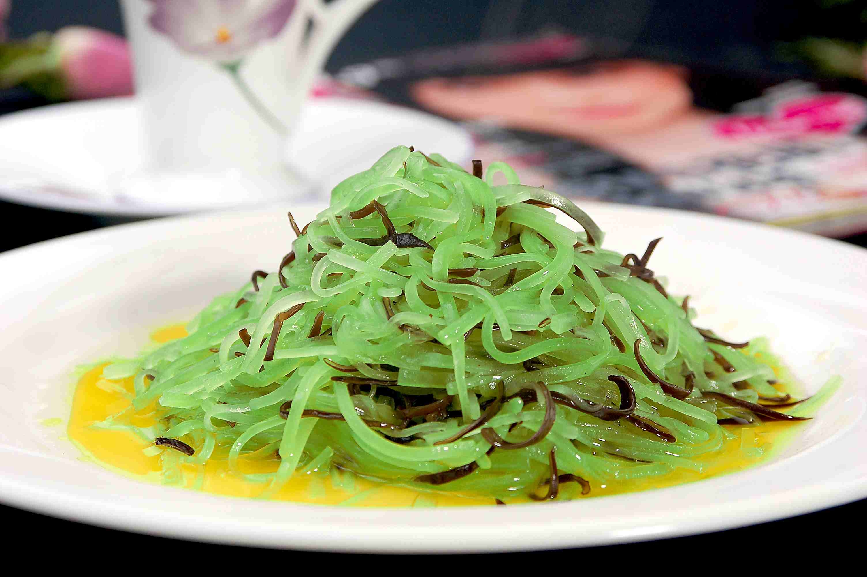 高清图片餐饮美食川菜碧绿木耳丝高清图片