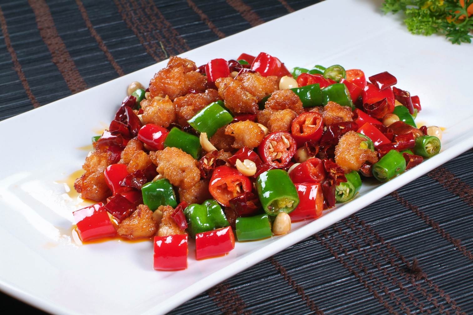 餐饮美食精品川菜-香果口口脆宣传图片灯箱