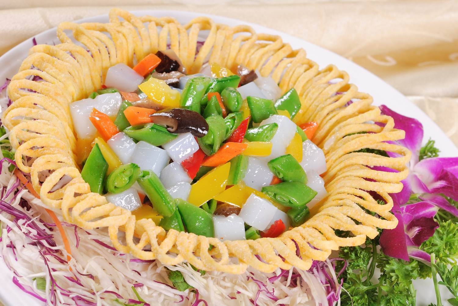 餐饮美食雀巢什锦烹墨鱼宣传图片灯箱