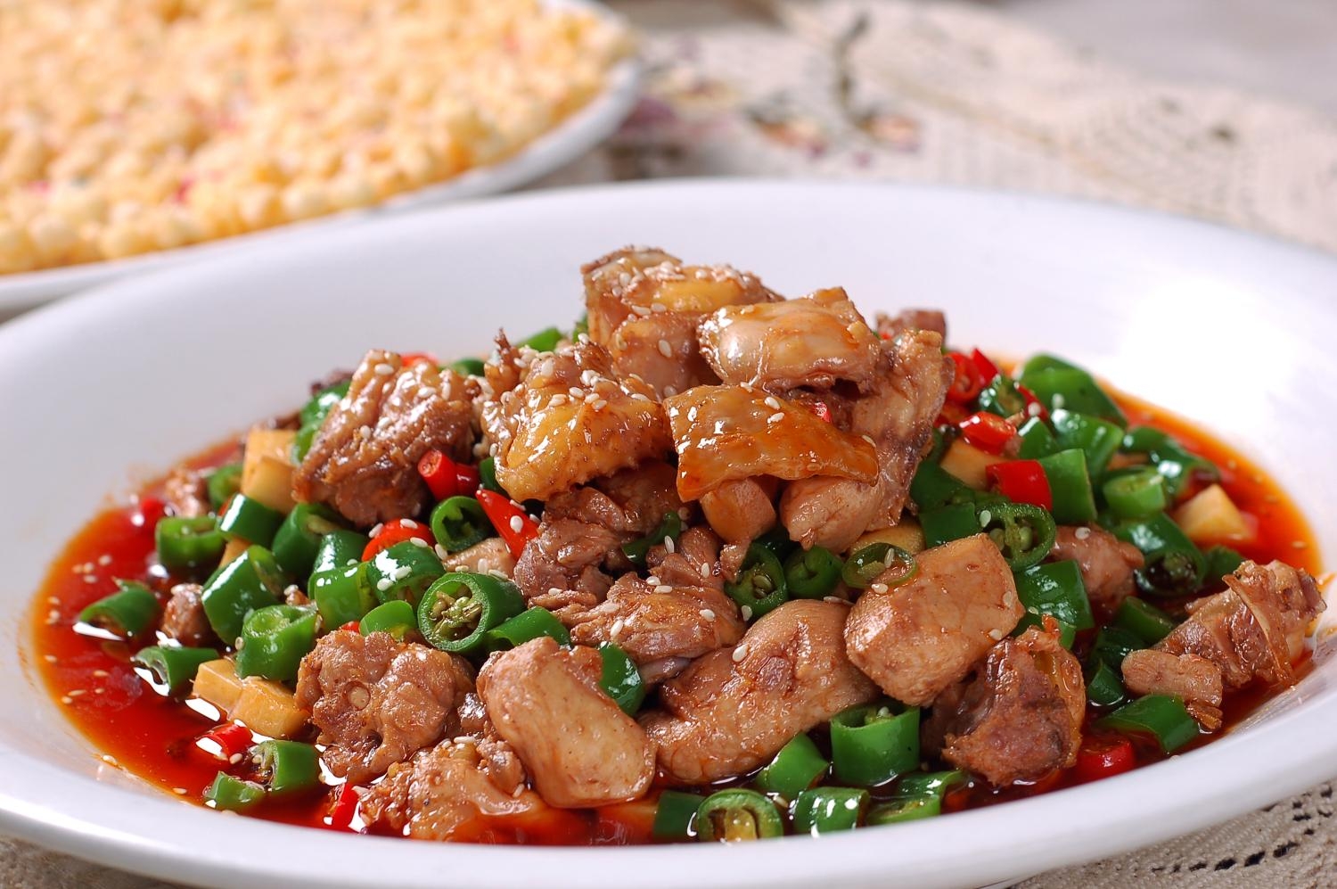 餐饮美食姜香嫩凤脯宣传图片灯箱