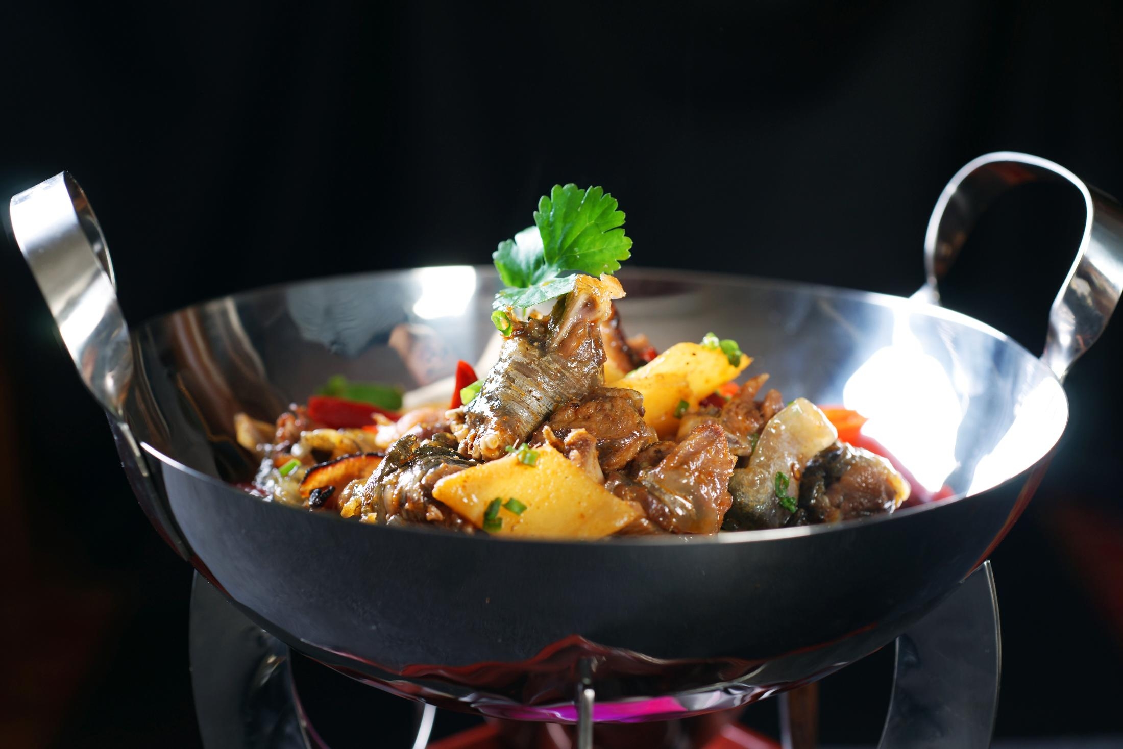 餐饮美食热湘银锅甲鱼高清图片