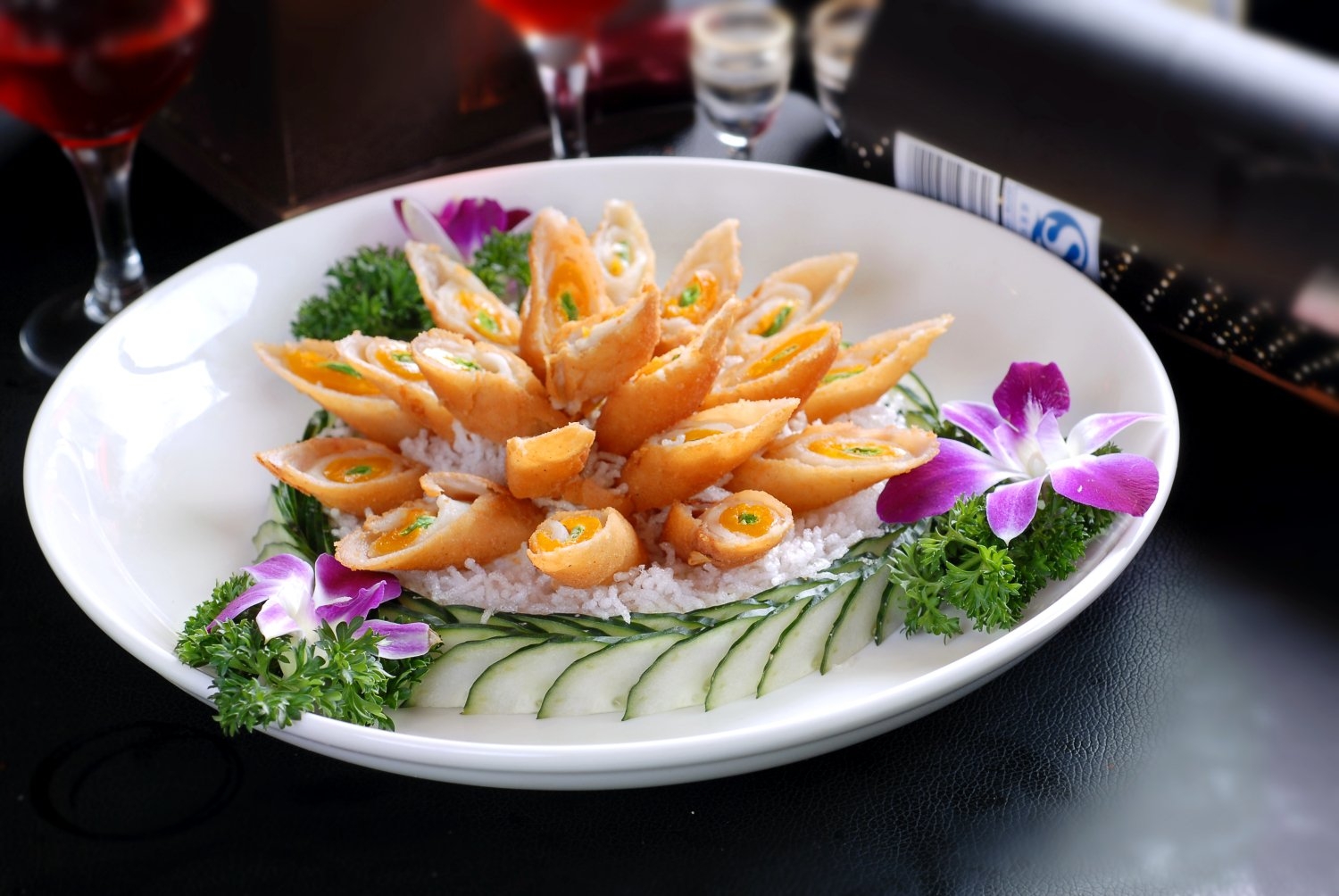 餐饮美食朴真鸳鸯卷宣传图片灯箱