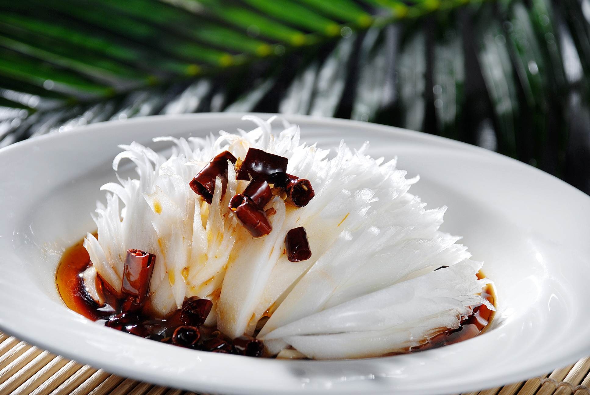 高清图片餐饮美食川菜糊辣白菜心高清图片