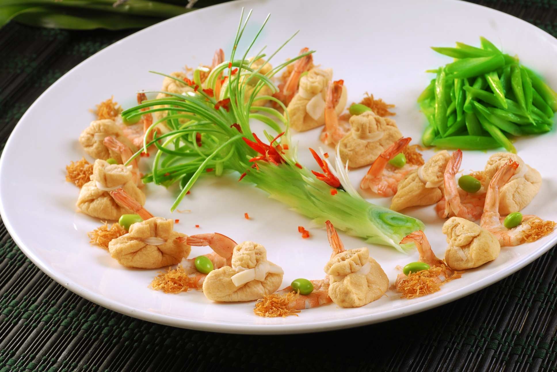 高清图片餐饮美食川菜瑶柱腐包虾高清图片