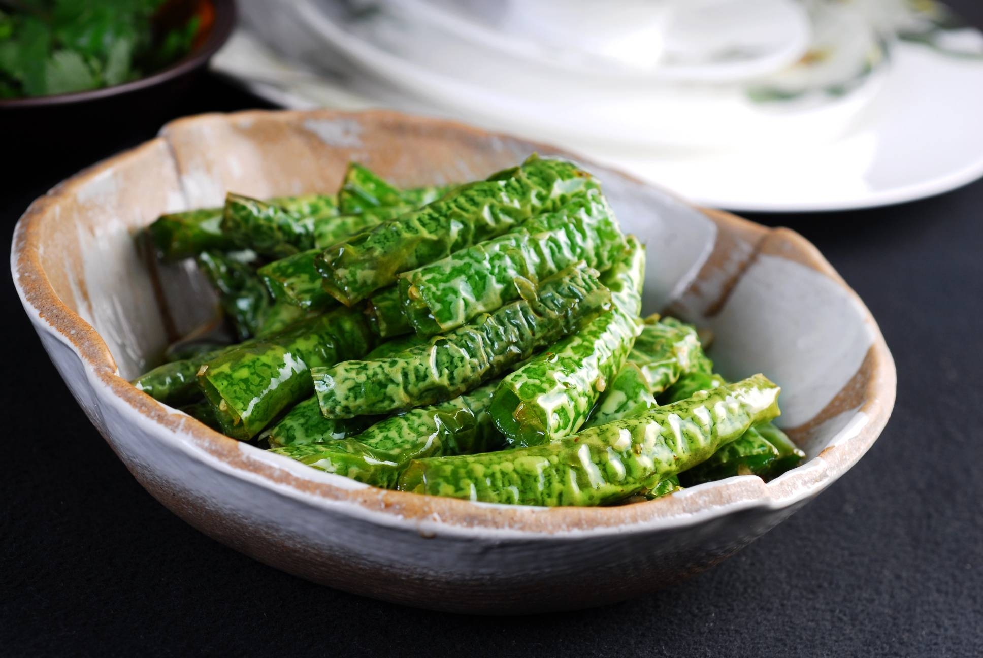 餐饮美食虎皮海椒高清图片