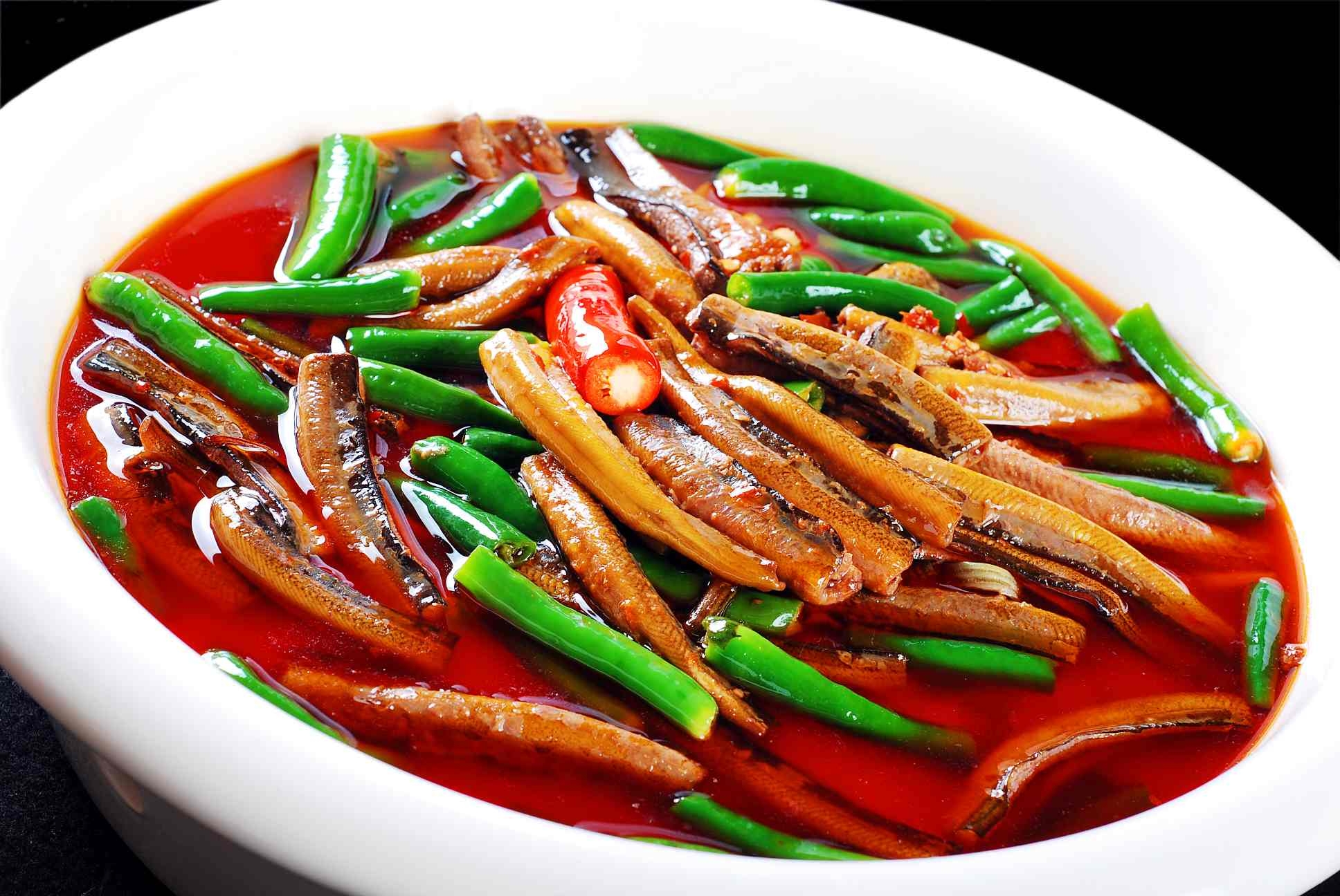 餐饮美食油浸鳝段宣传图片灯箱