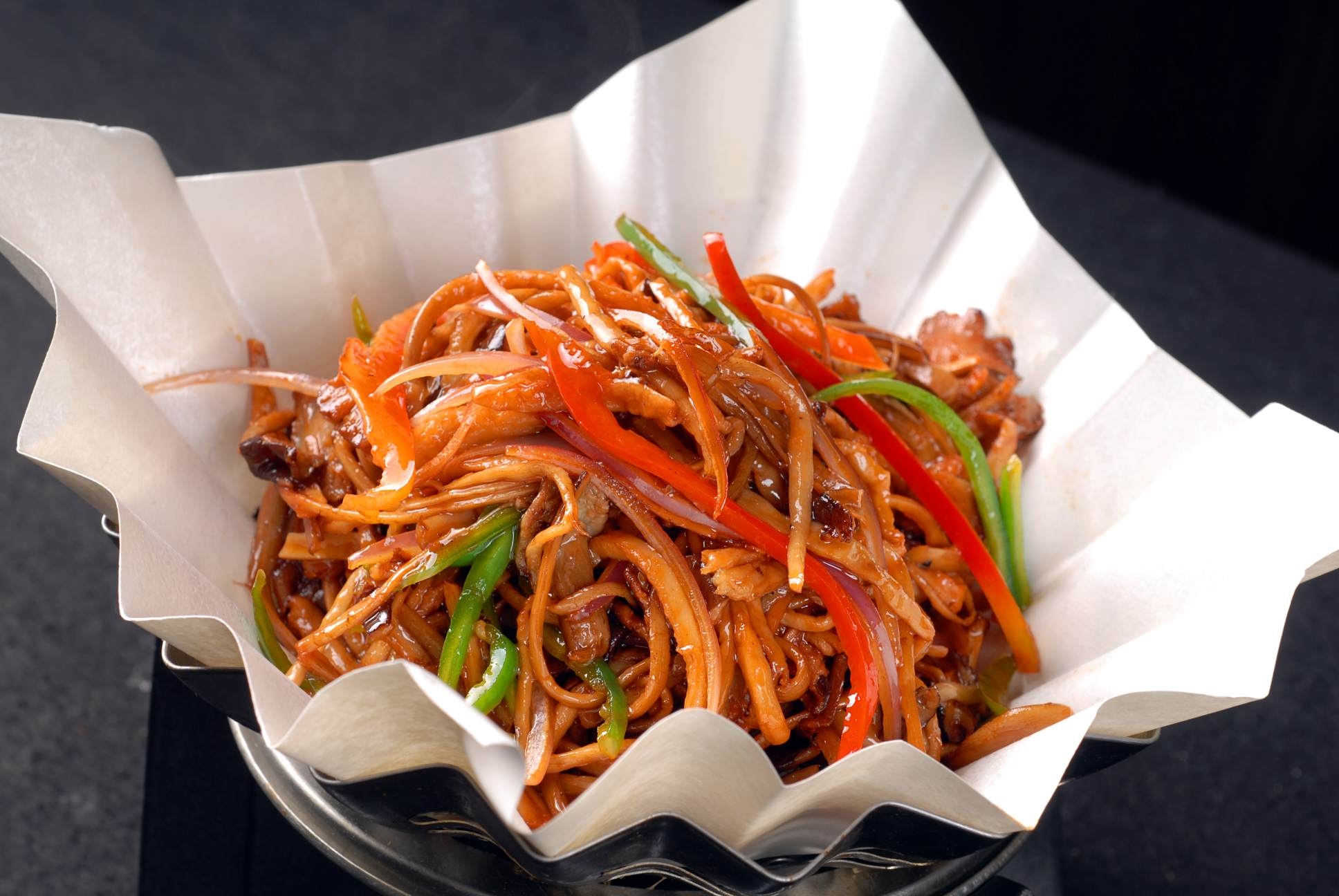 餐饮美食川菜手撕茶树菇高清图片