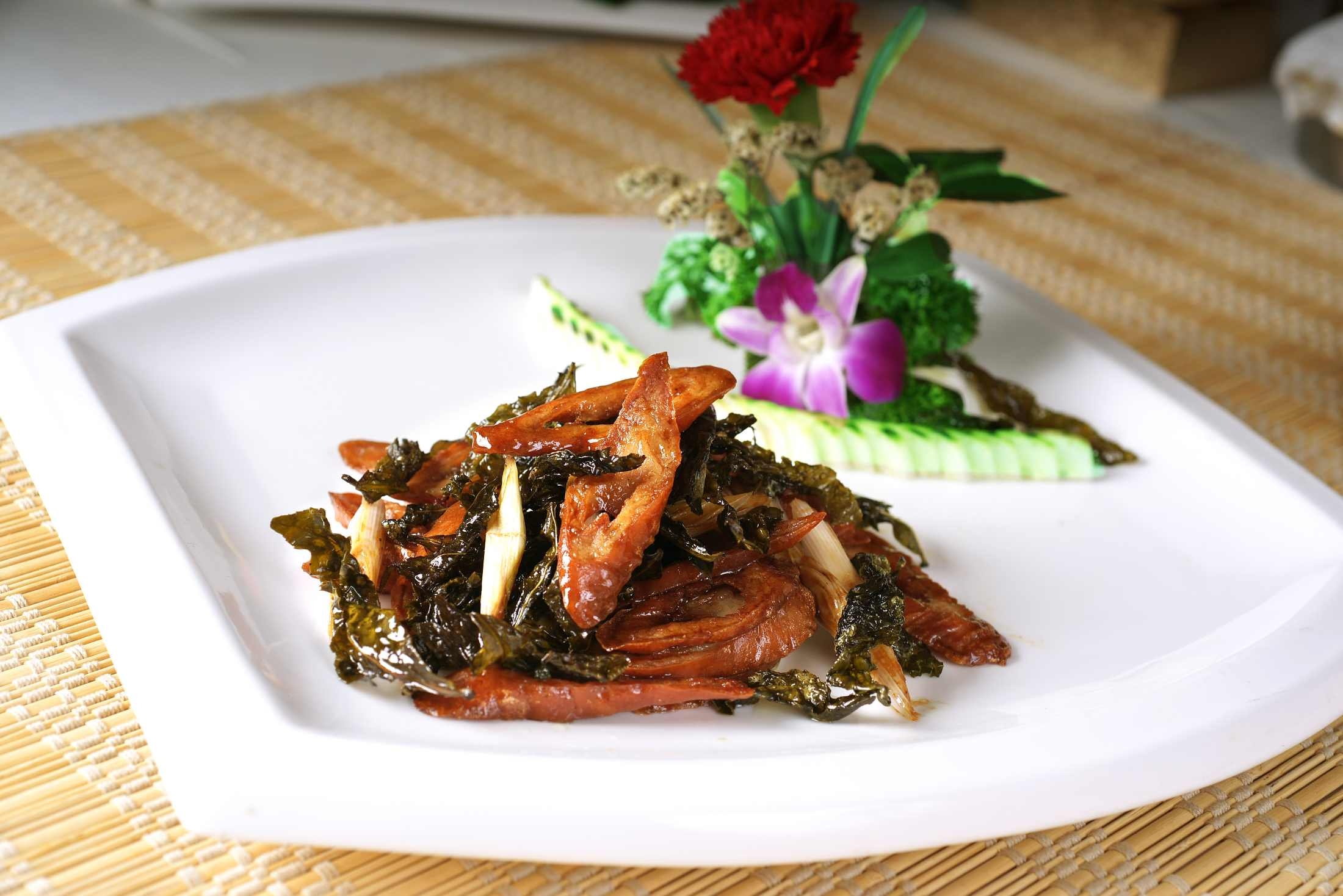 餐饮美食川菜观音王焗肠头高清图片