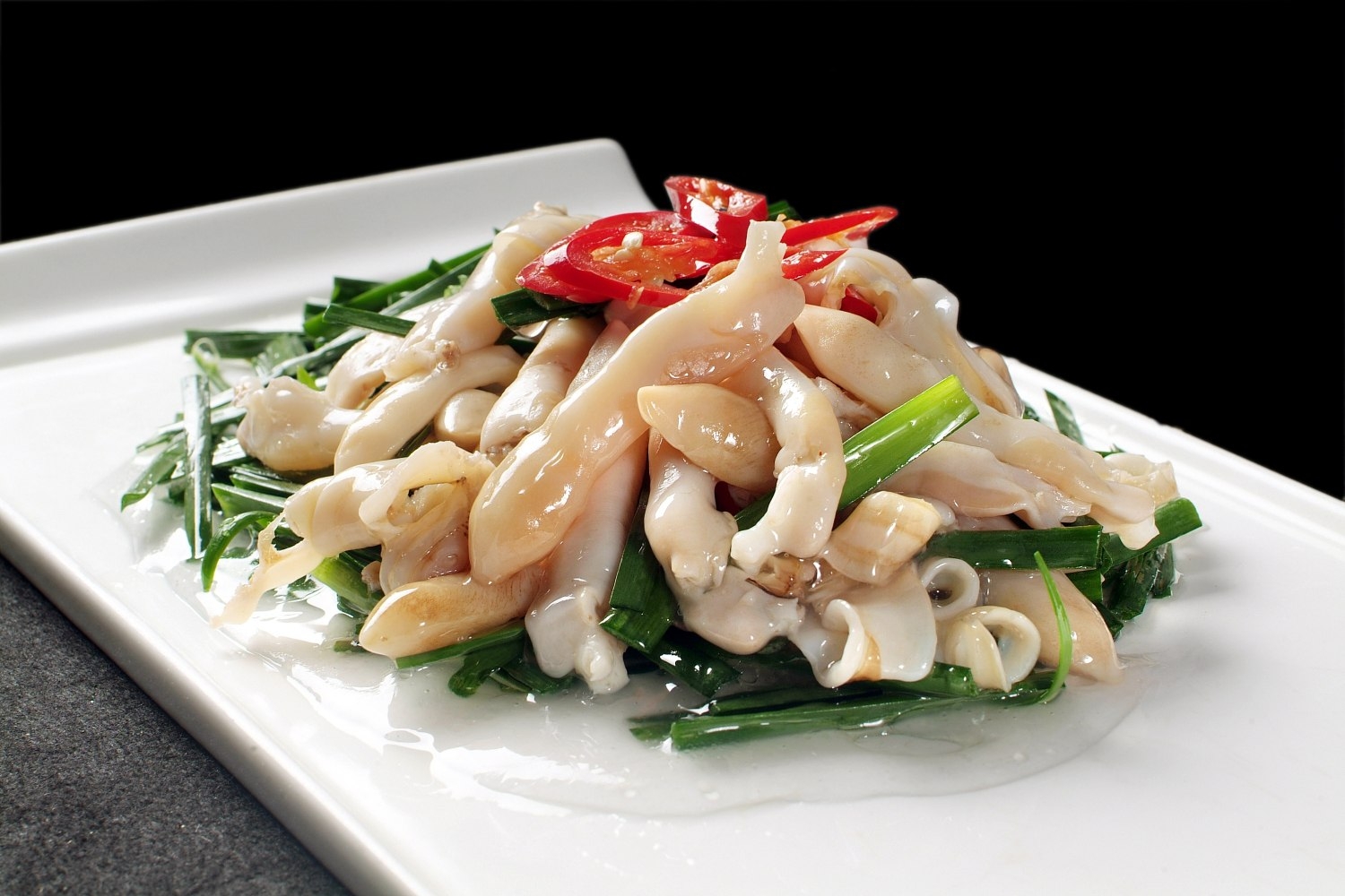 高清图片餐饮美食川菜韭香蛏子皇高清图片