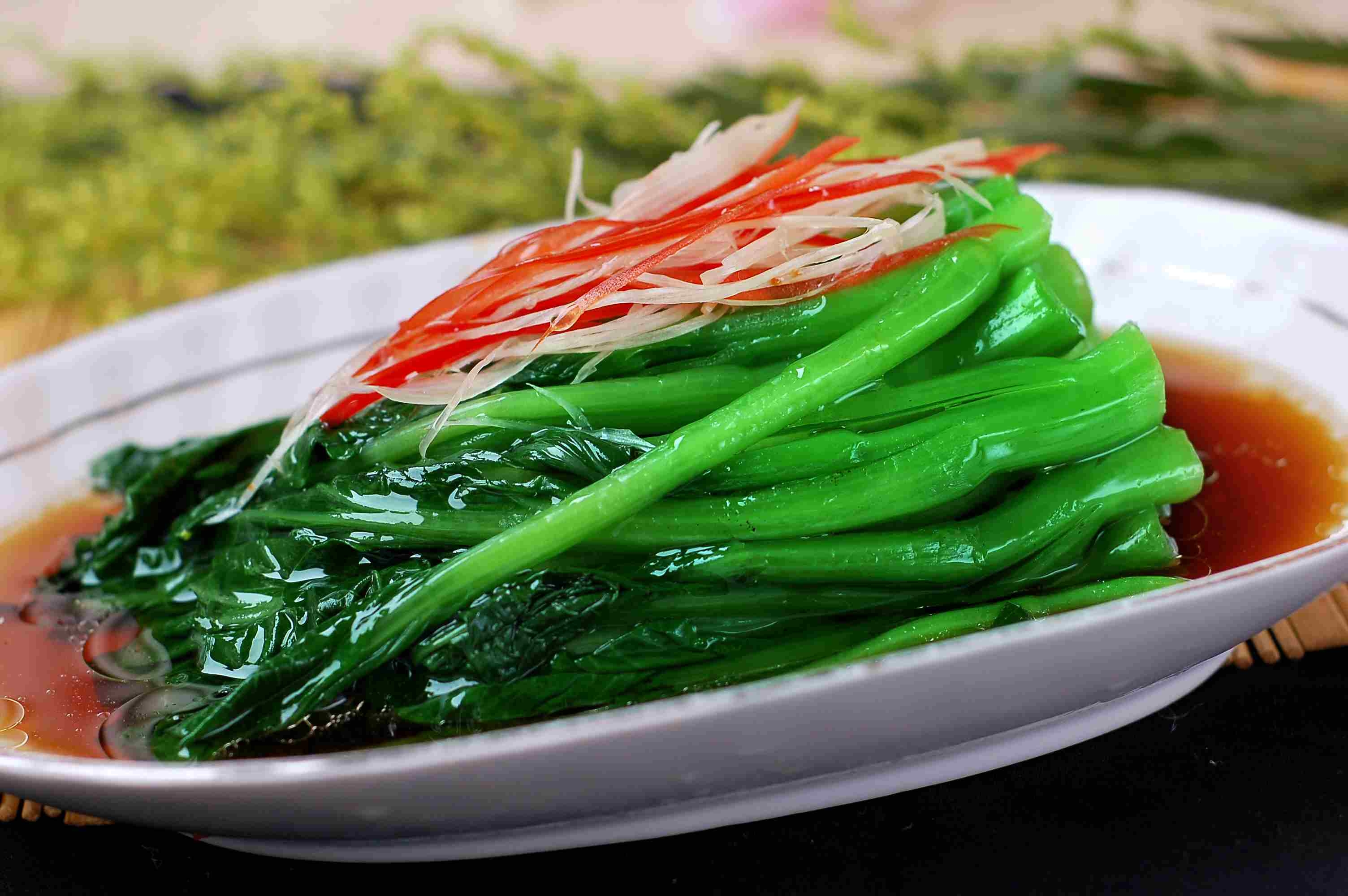 餐饮美食白灼菜心(1)高清图片