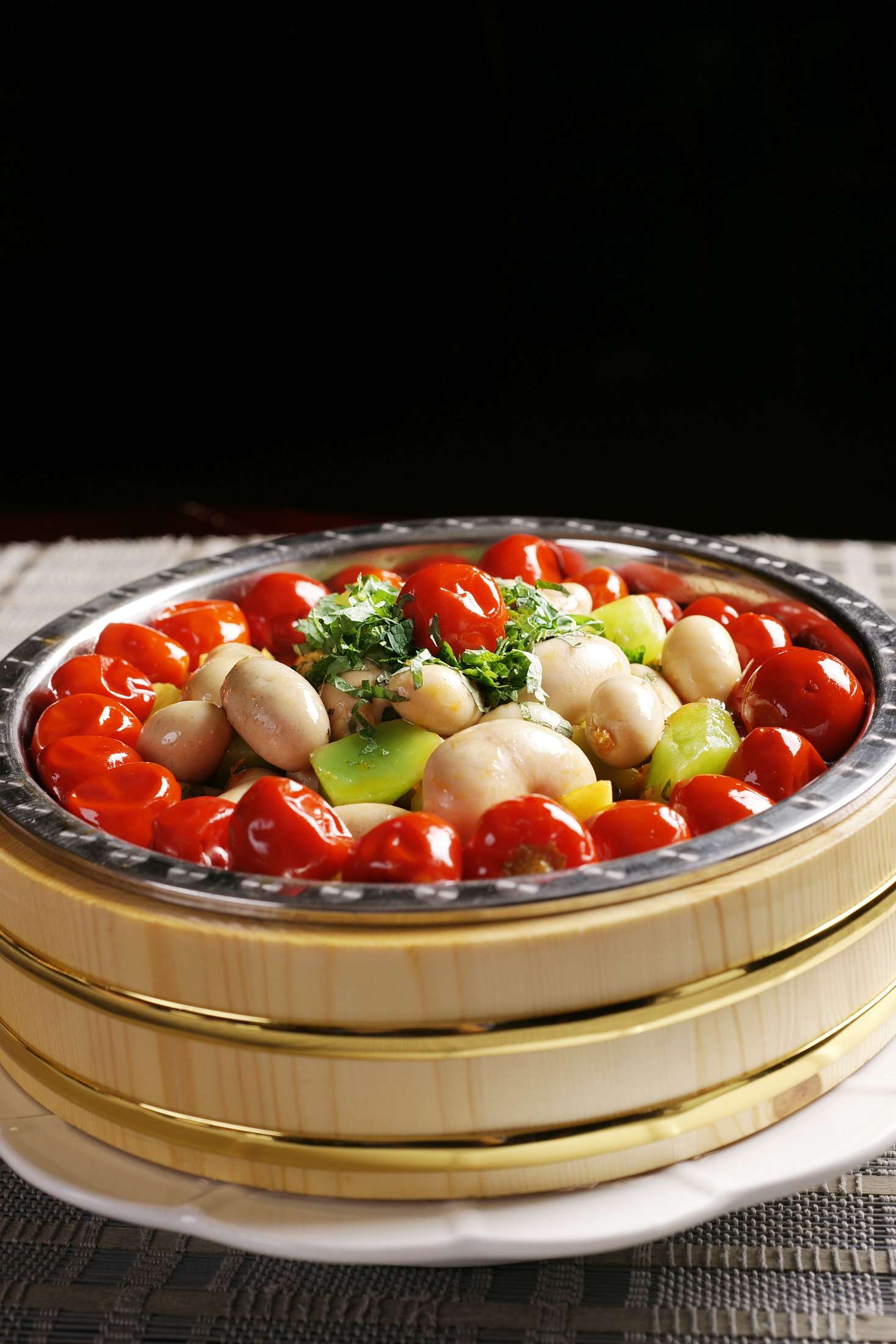 餐饮美食川菜铜盆鸡肾高清图片849