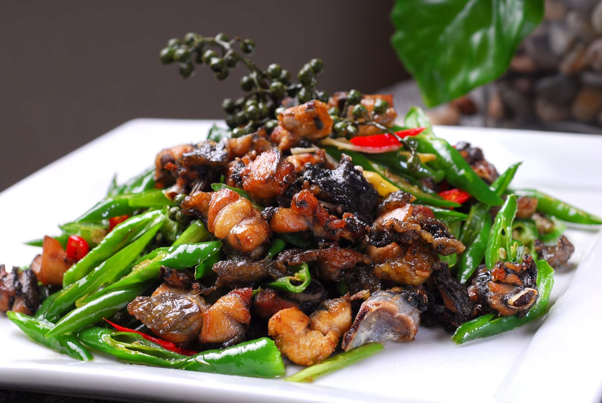 餐饮美食川菜青椒小炒鸡高清图片627