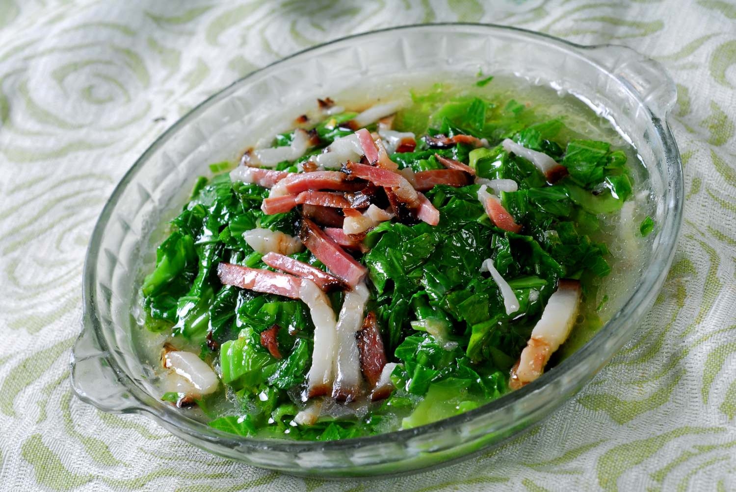 餐饮美食川菜火腿青菜钵高清图片