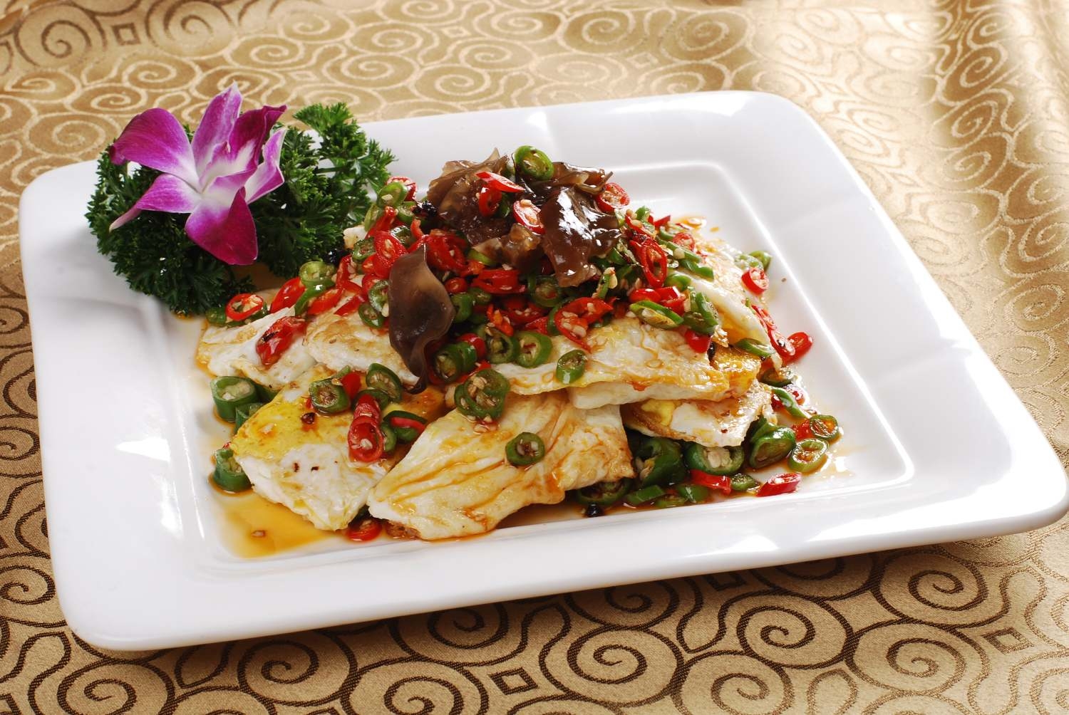 餐饮美食海椒荷包蛋高清图片