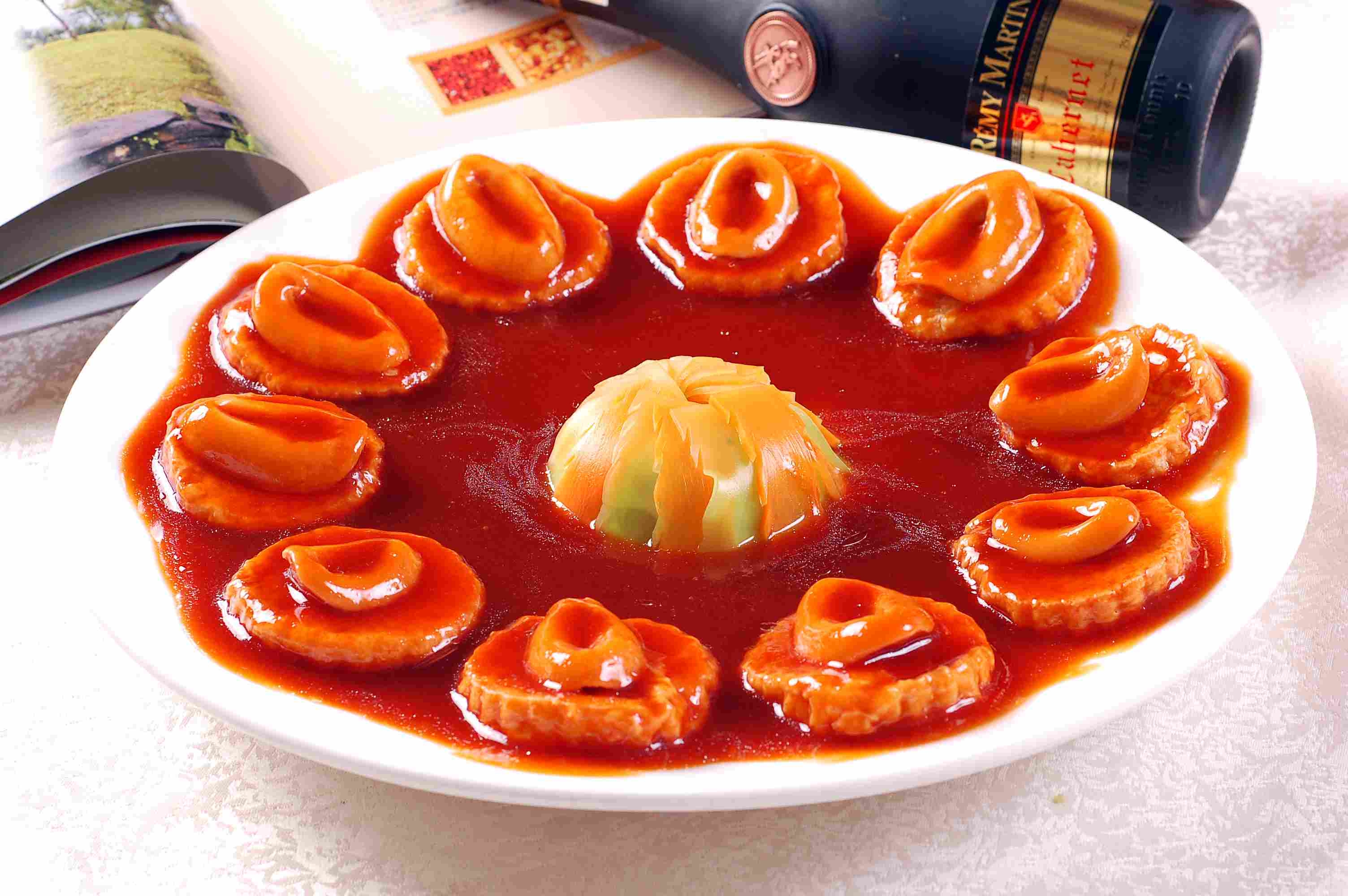 高清图片餐饮美食川菜花海鲍鱼仔高清图片