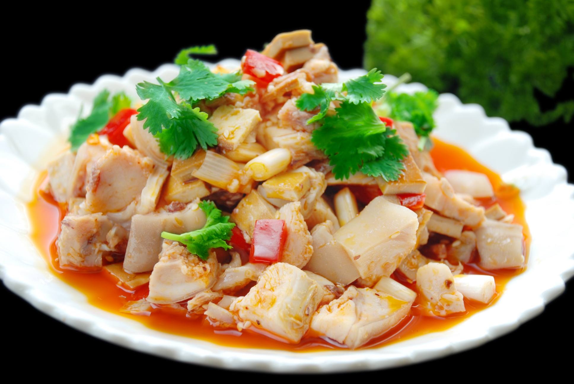 餐饮美食金州兔丁高清图片