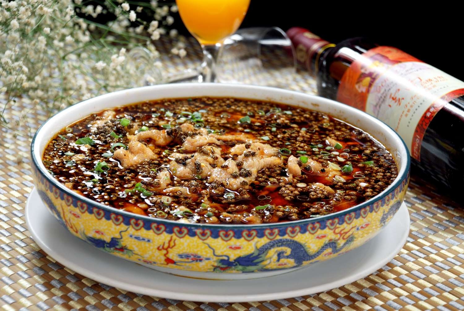 高清图片餐饮美食川菜花椒鹿肉高清图片