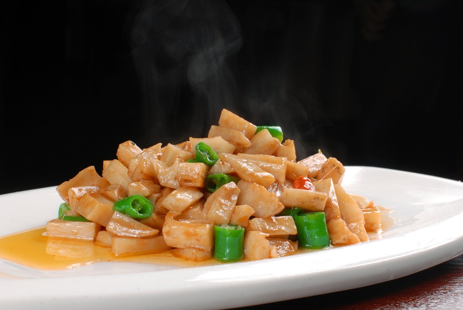 餐饮美食鹅肝酱藕丁高清图片