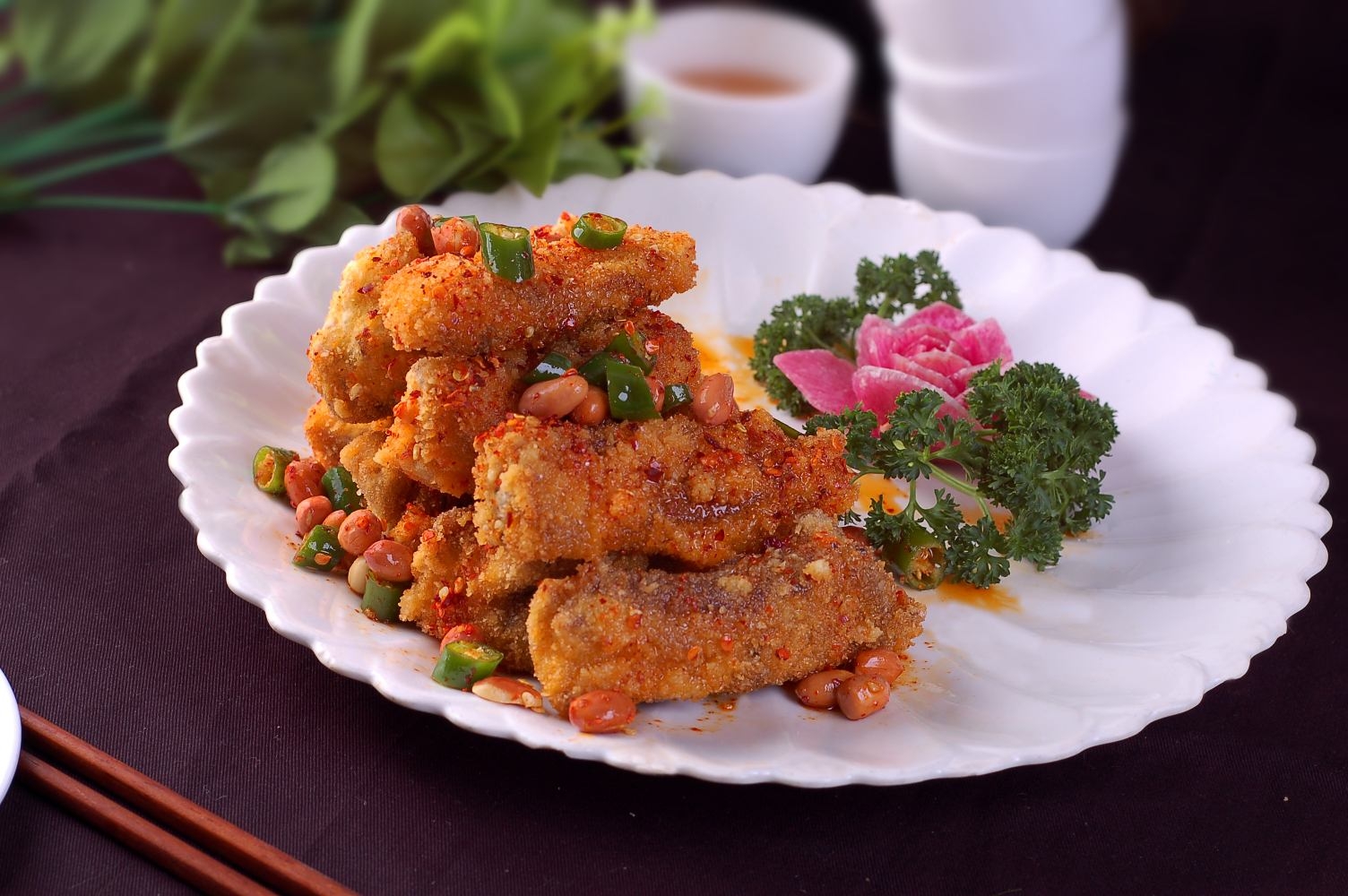 餐饮美食亮剑手抓骨宣传图片灯箱