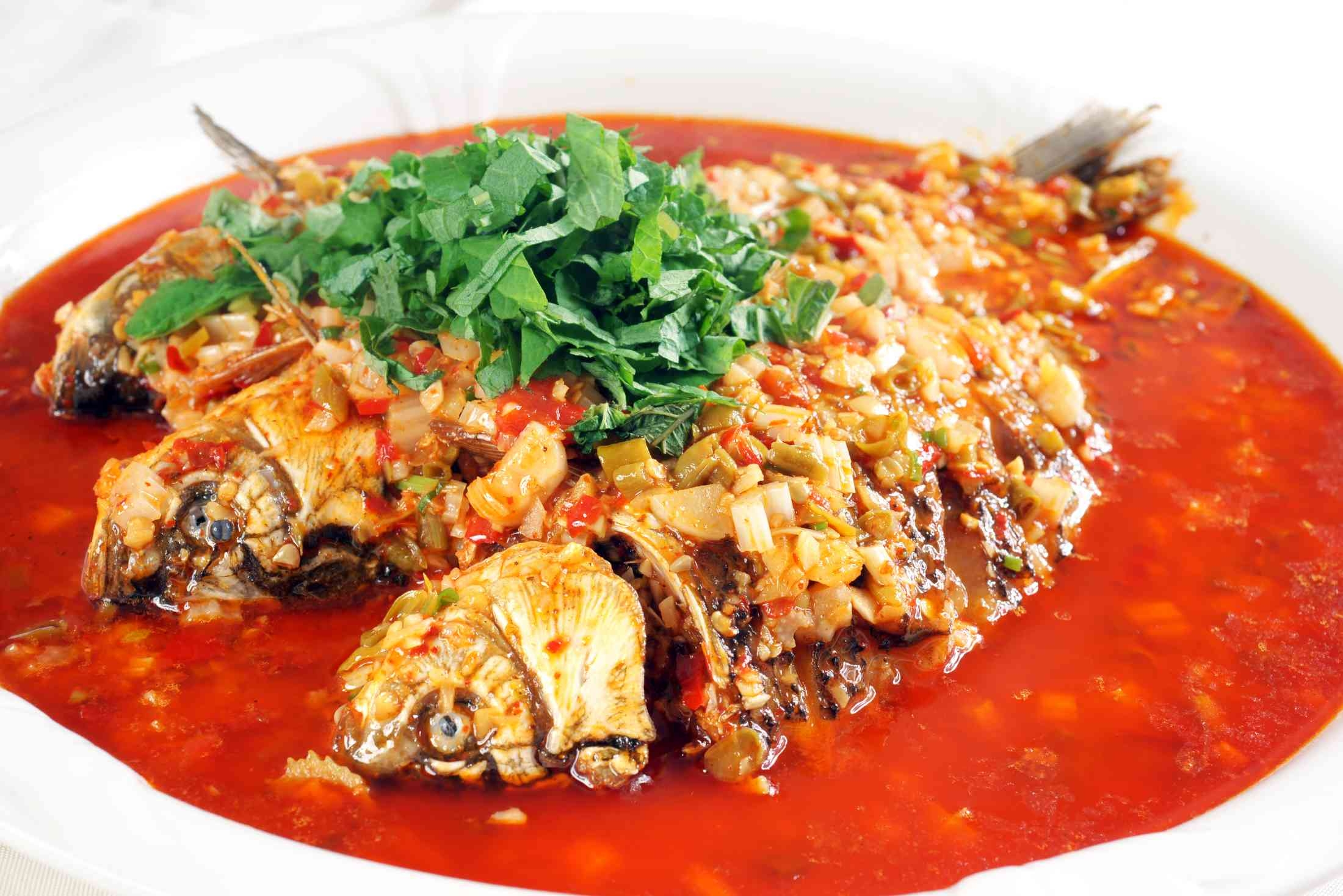 餐饮美食川菜藿香鲫鱼高清图片289