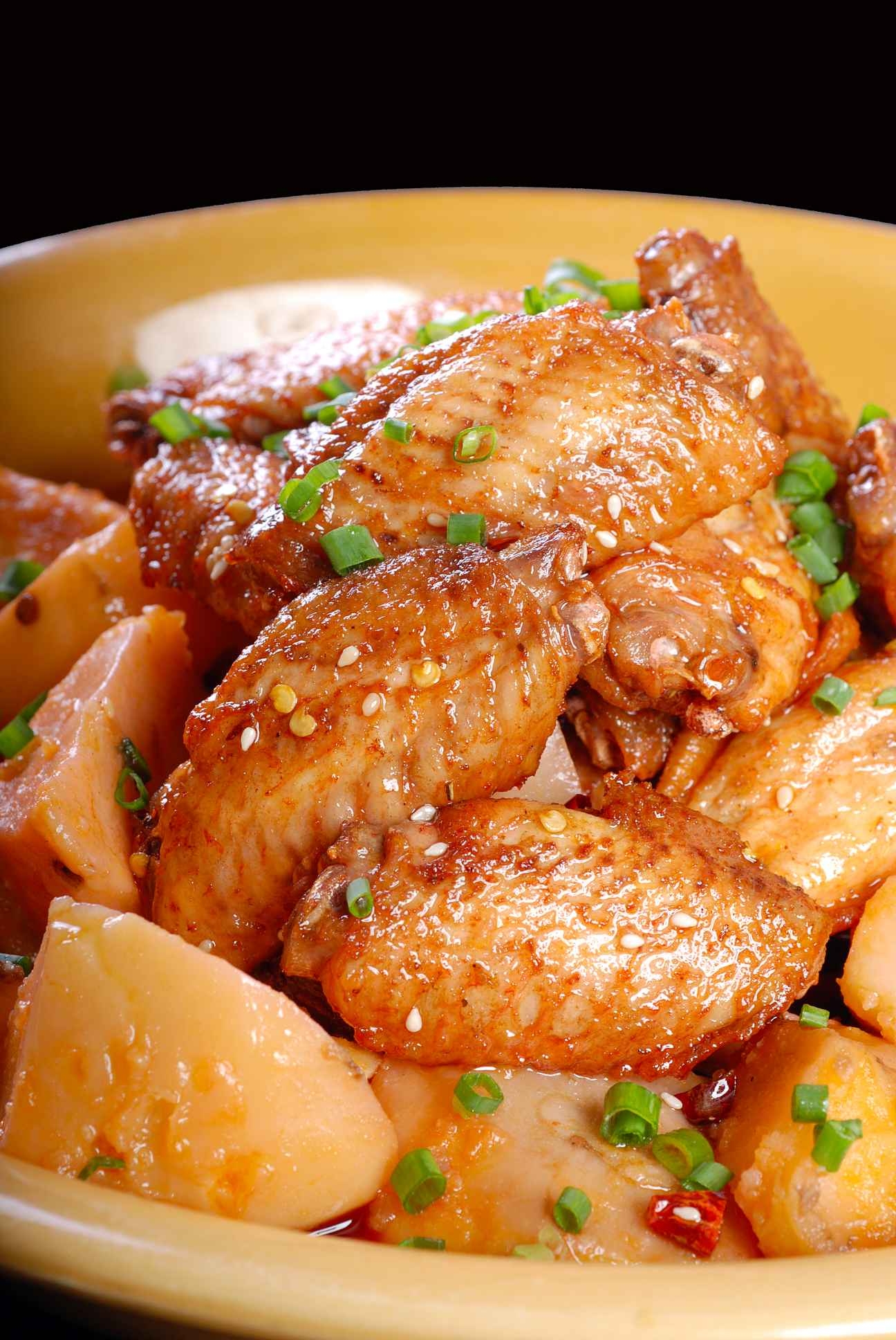 高清图片餐饮美食川菜奇味土豆翅高清图片