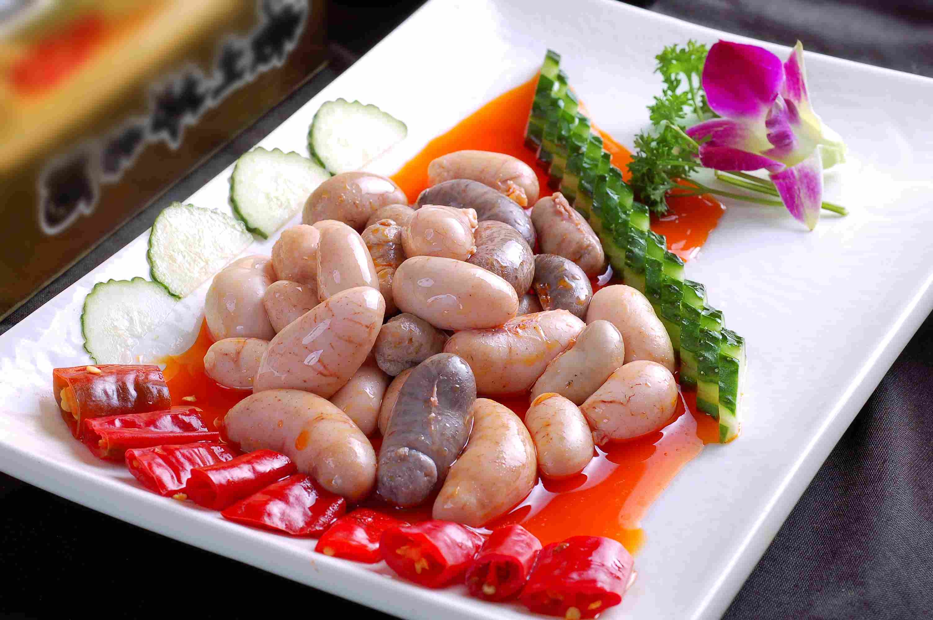 高清图片餐饮美食川菜热泡椒鸡肾高清图片