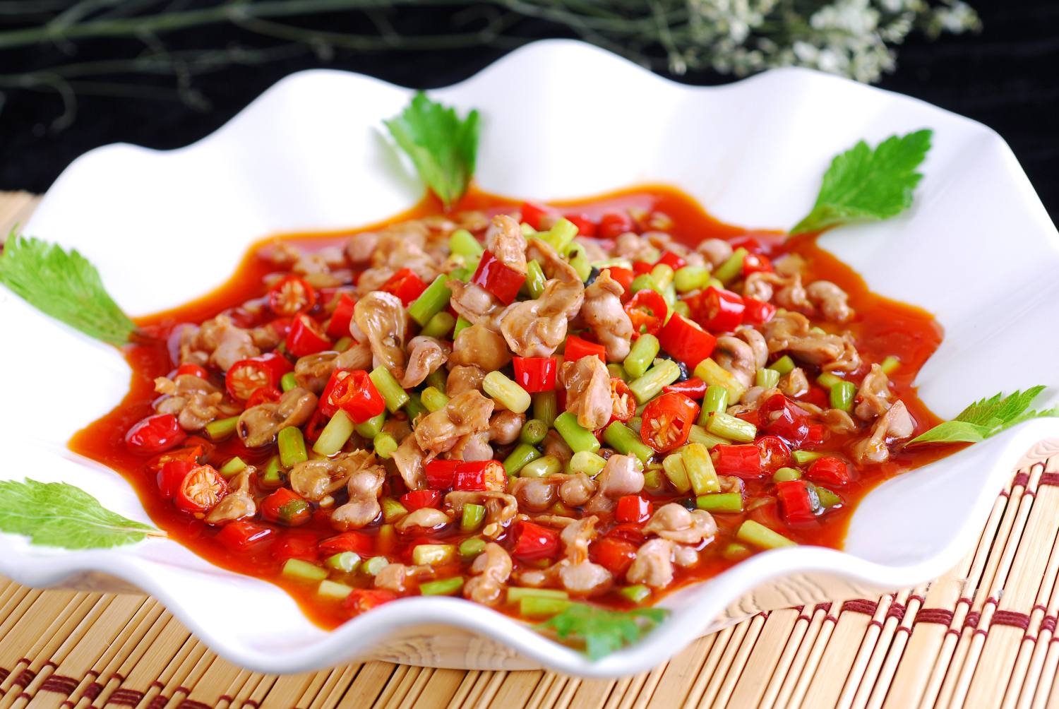 高清图片餐饮美食川菜米椒爆雀胗高清图片489