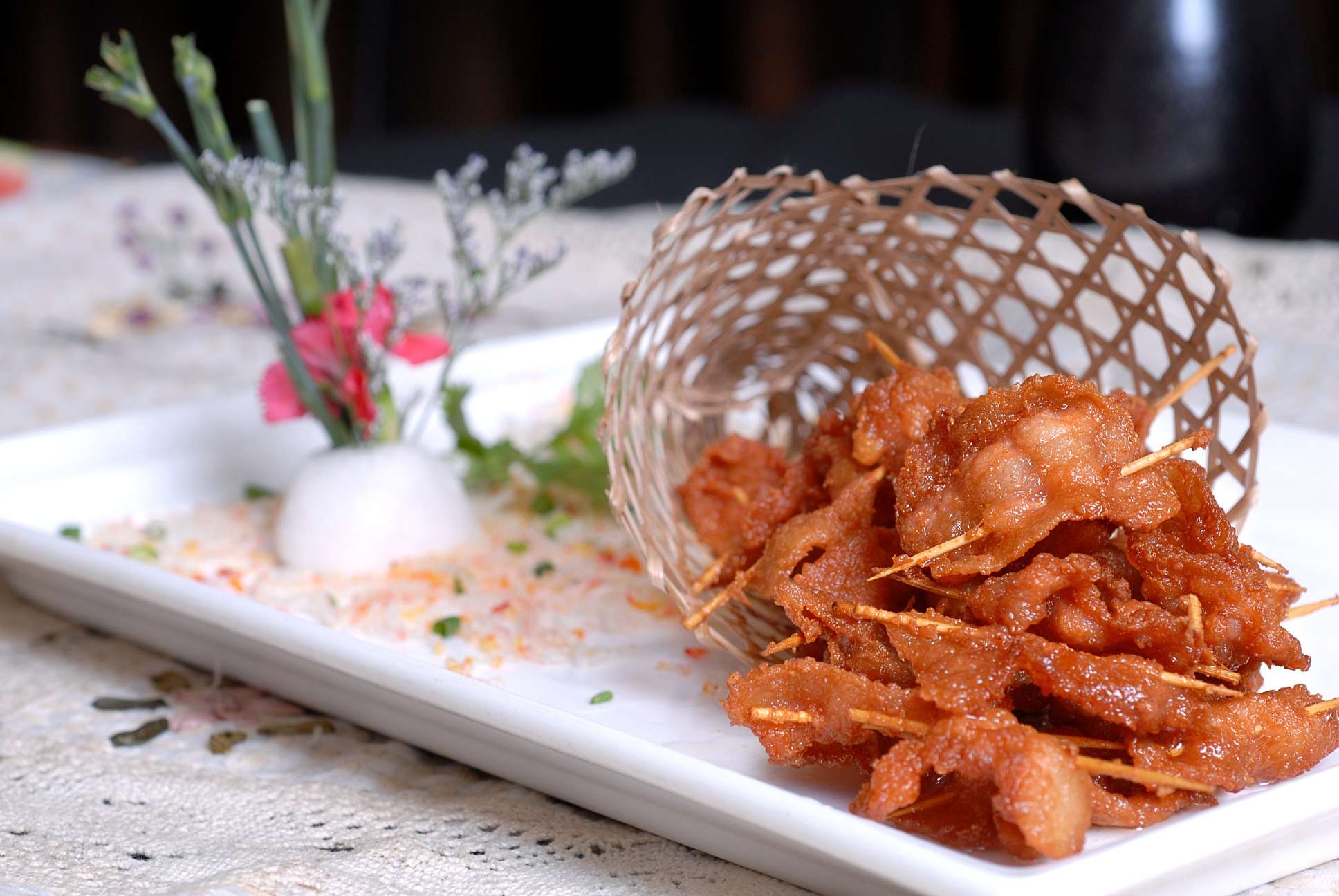 餐饮美食飘香脆王花宣传图片灯箱
