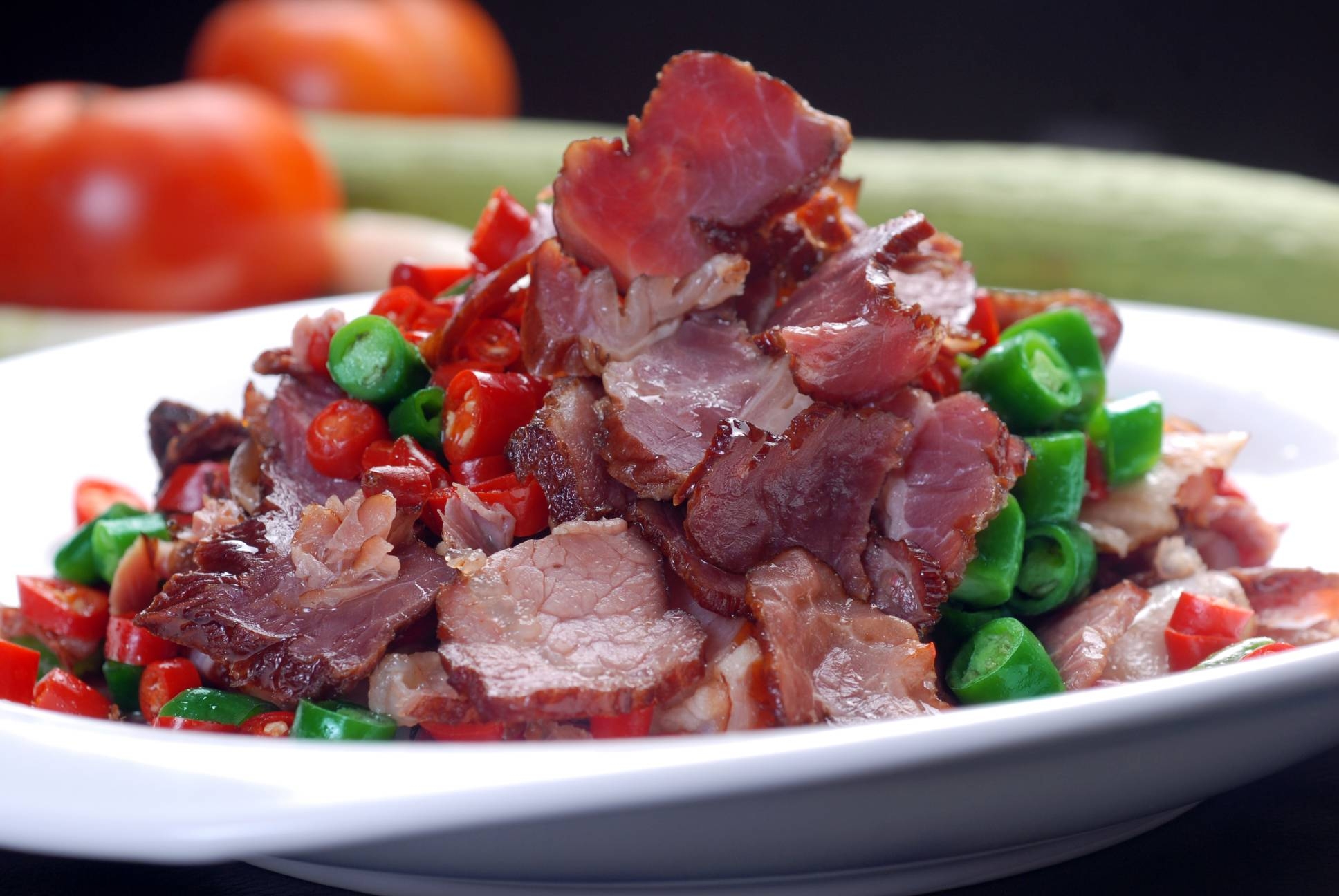 餐饮美食热-小炒野猪肉宣传图片灯箱