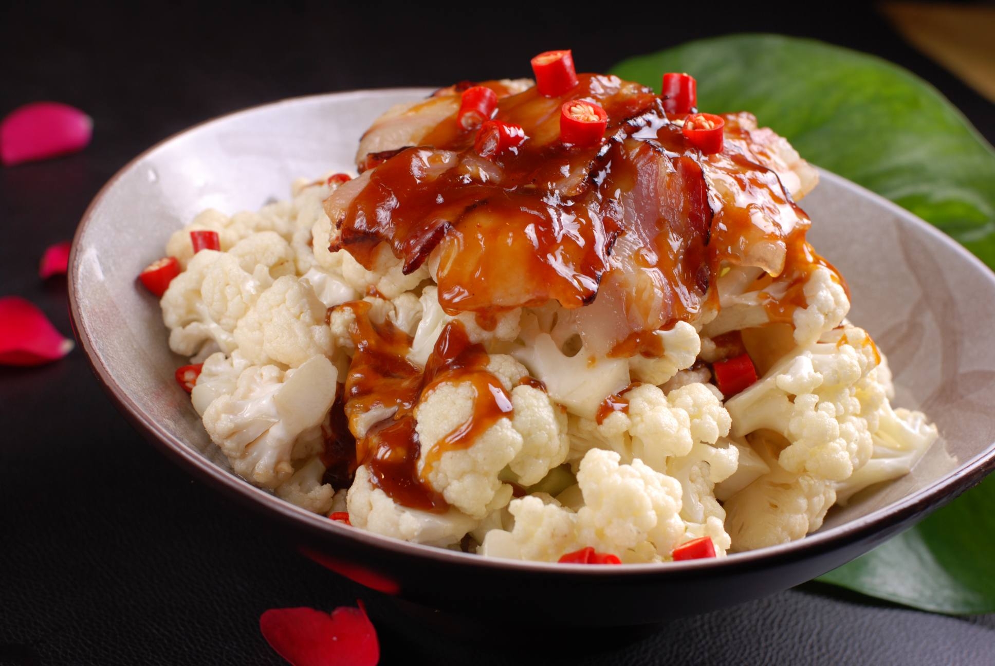 高清图片餐饮美食川菜烧汁花菜高清图片720