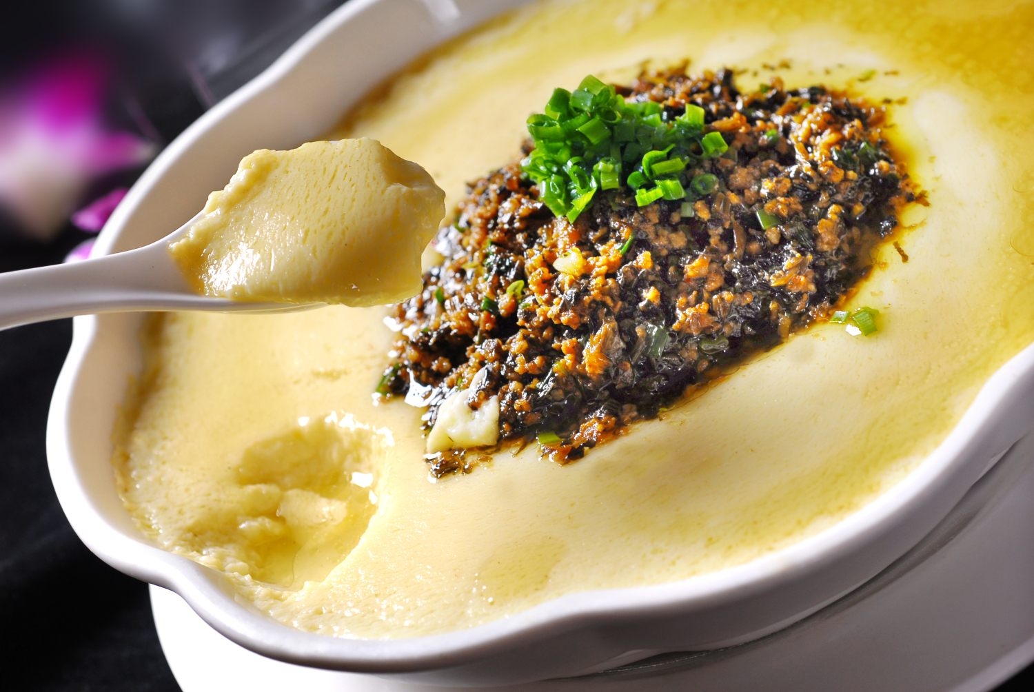 餐饮美食川菜热绍子蒸水蛋高清图片689